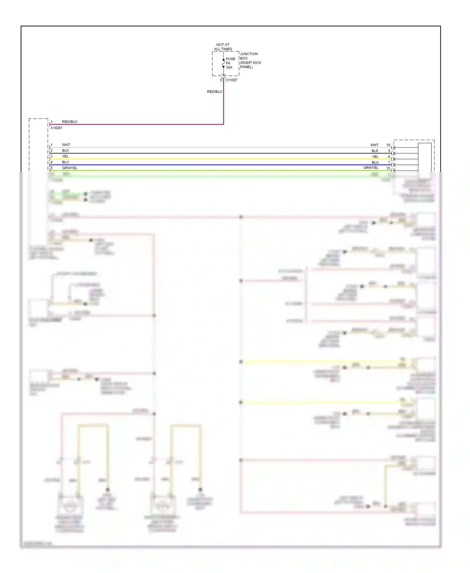 MINI Cooper I (2000-2015) roof operating unit wiring diagram  (10 of 15)