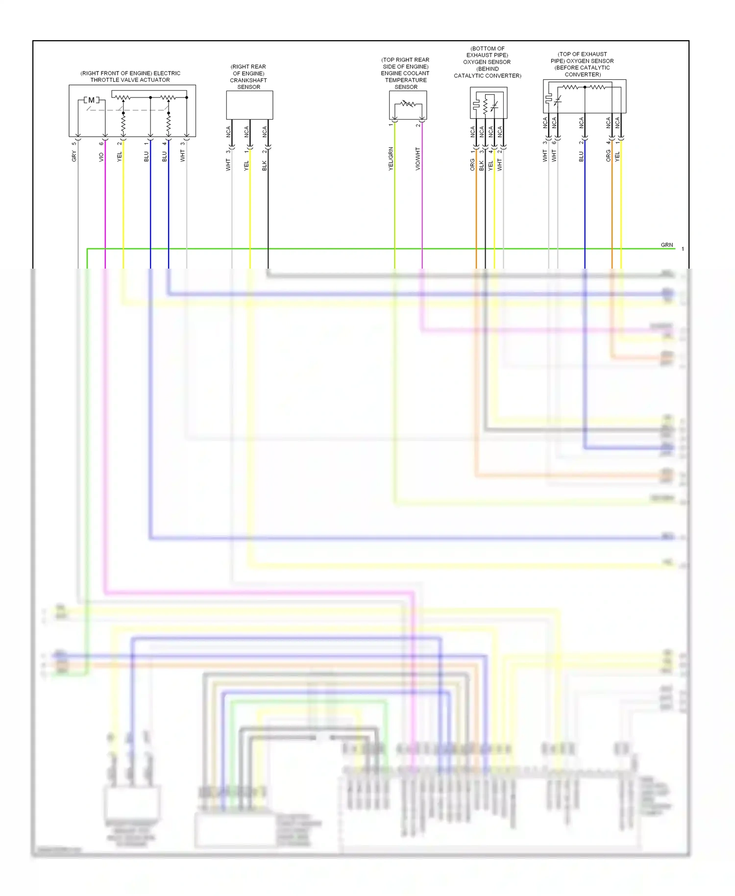 MINI Cooper I (2000-2015) unit (left side of engine compt) wiring diagram  (1 of 1)