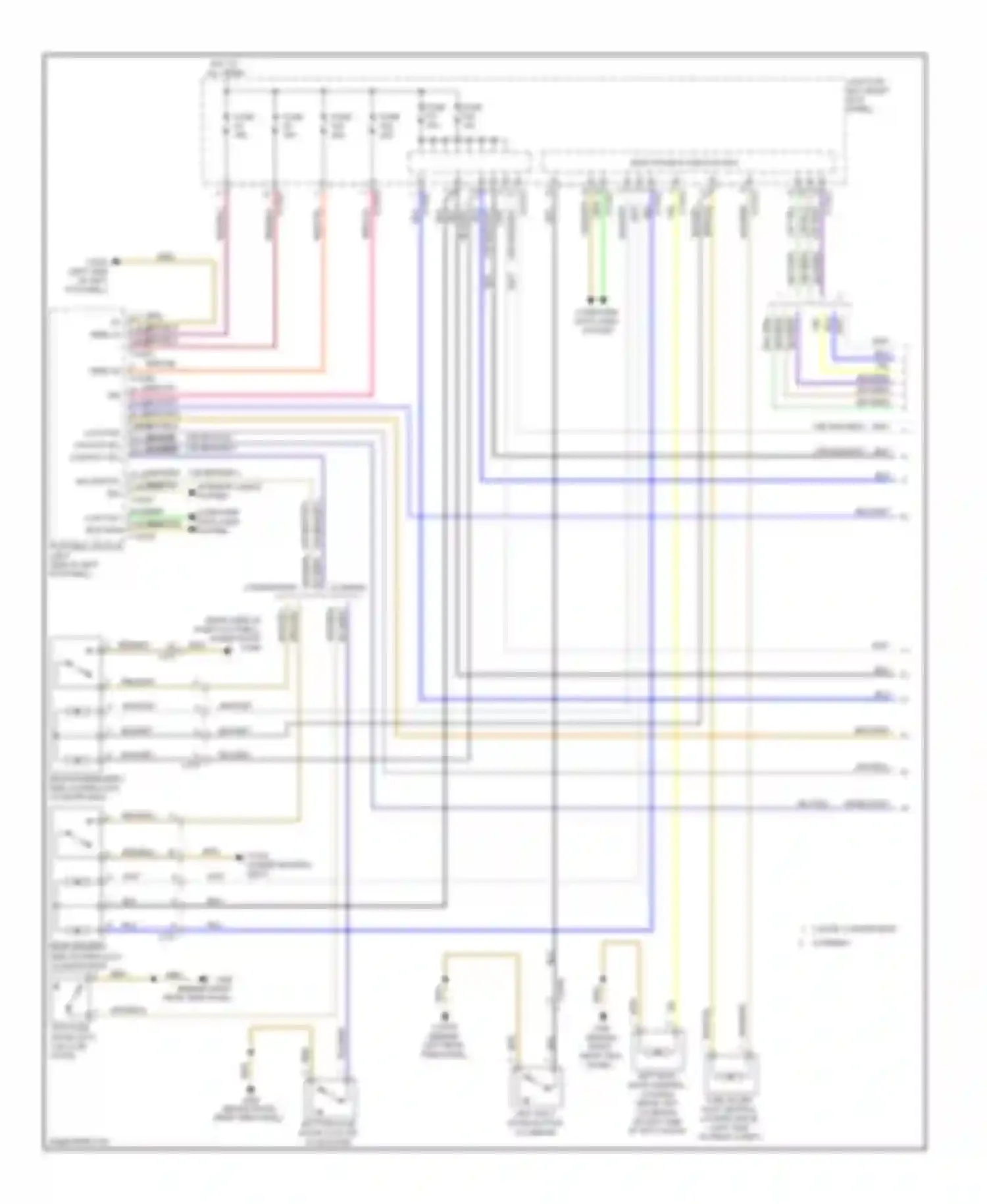 Cooper MINI II facelift (2010-2015): Power door locks circuit, except convertible (1 of 2)