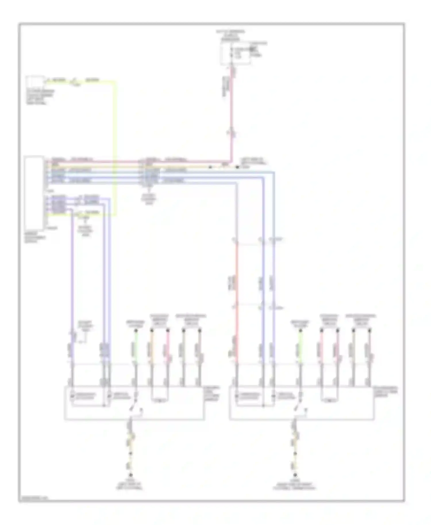 Cooper MINI II facelift (2010-2015): Power mirrors circuit, without lin bus function