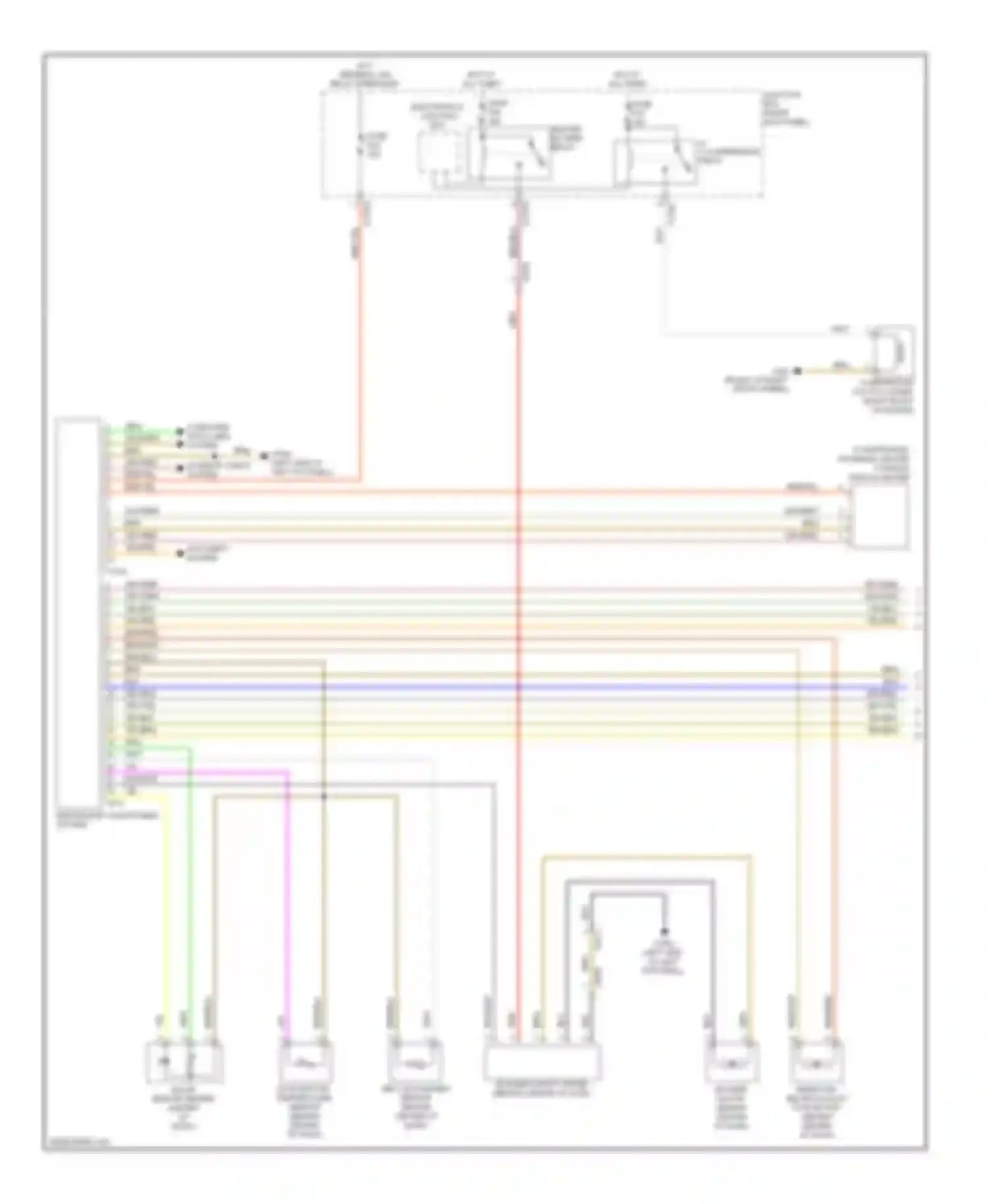 Wiring diagram heating/air conditioning system for MINI Cooper II facelift (2010-2015) (2 of 9)