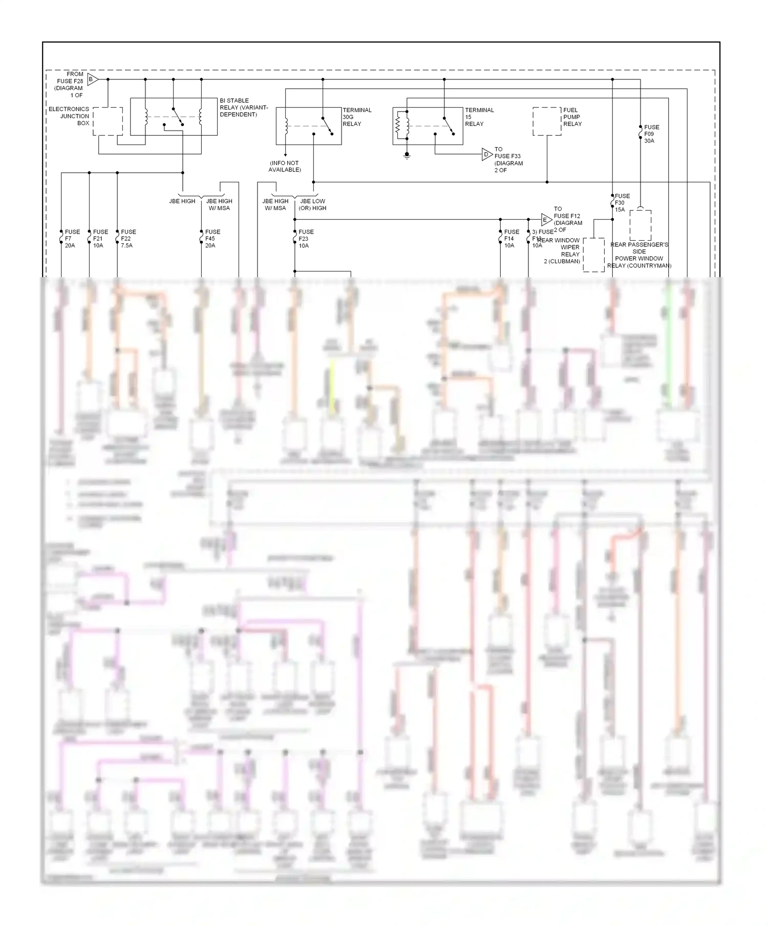 MINI Cooper II facelift (2010-2015) man wiring diagram  (1 of 1)