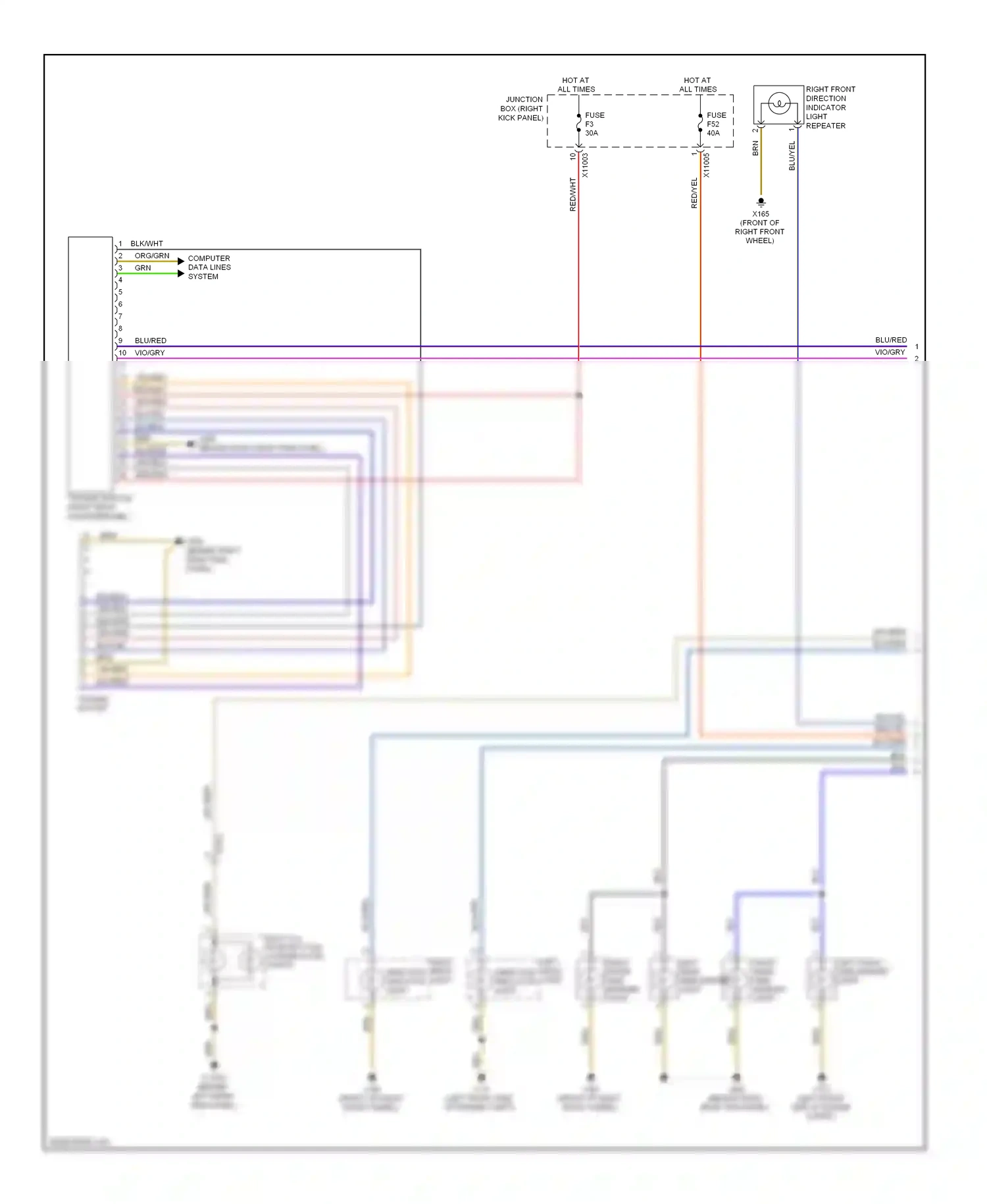 MINI Cooper II facelift (2010-2015) (right kick panel) wiring diagram  (12 of 57)