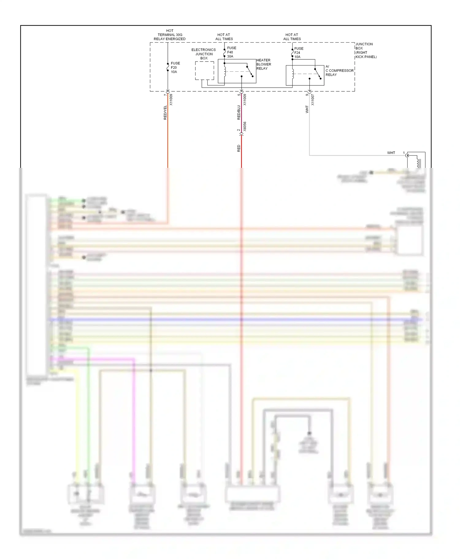 MINI Cooper II facelift (2010-2015) (right kick panel) wiring diagram  (6 of 57)
