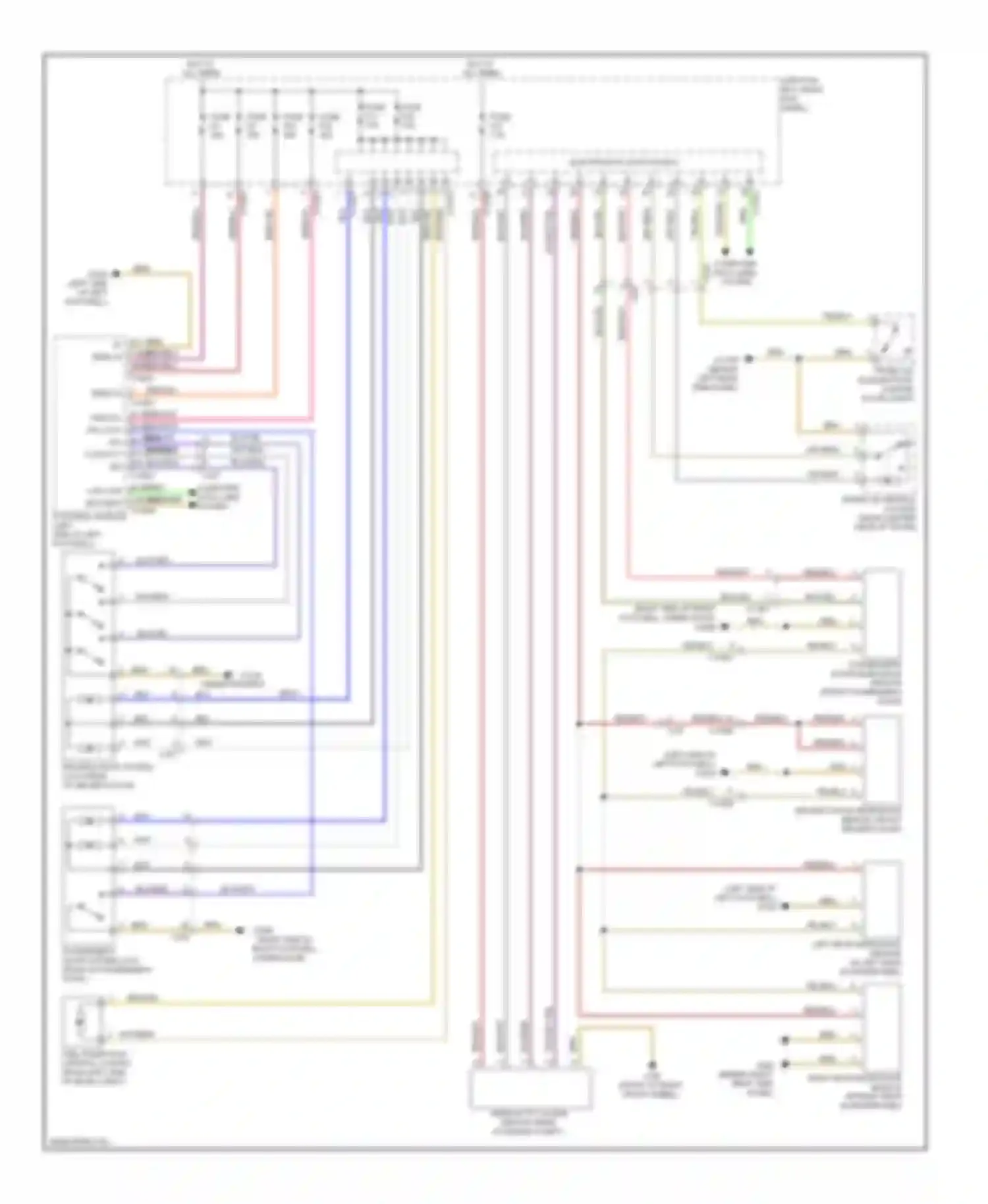 Wiring diagram right rear microwave sensor (in right rear for MINI Cooper II facelift (2010-2015) (1 of 2)