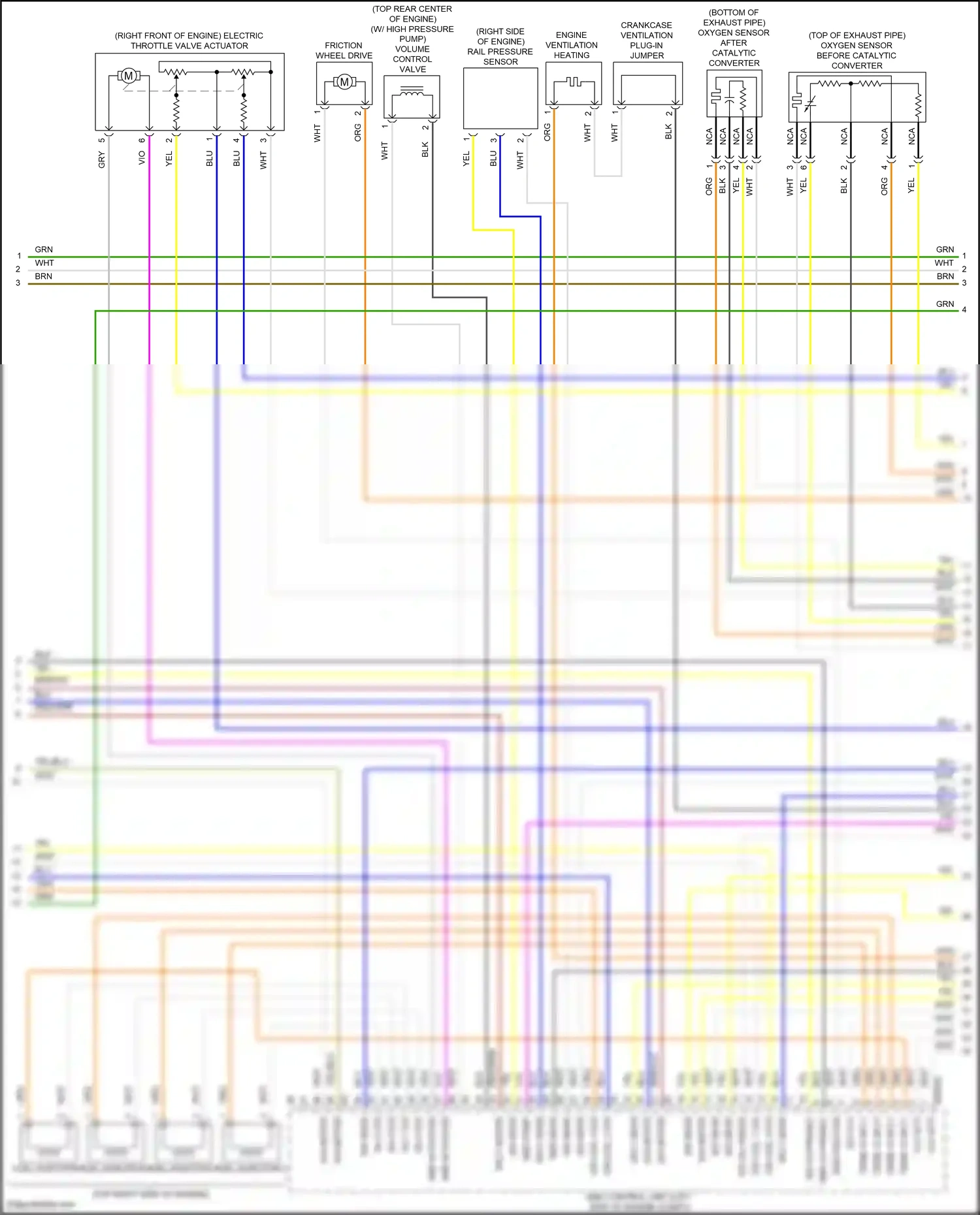 MINI Cooper II facelift (2010-2015) brn/vio wiring diagram  (4 of 4)