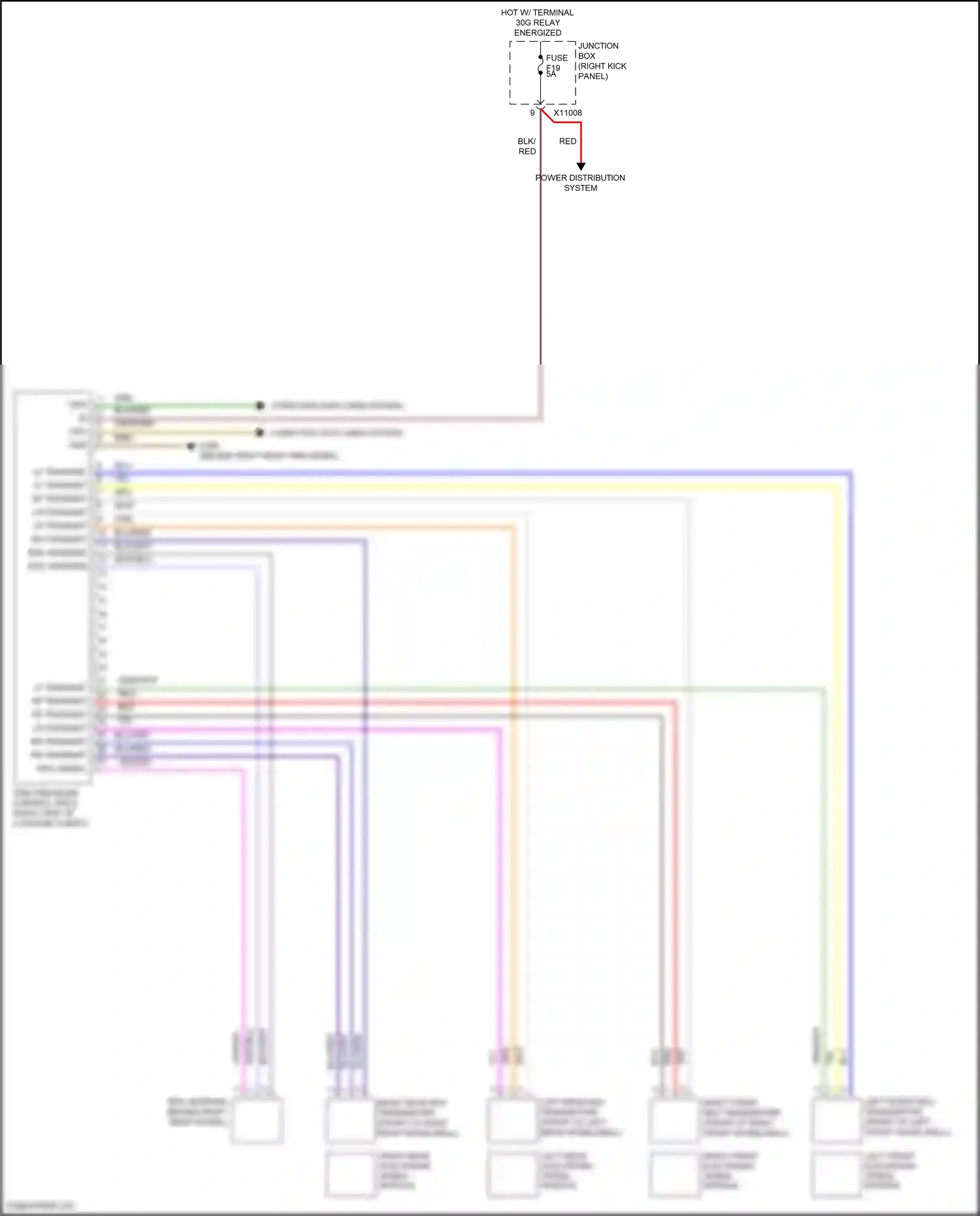 MINI Cooper II facelift (2010-2015) (right kick panel) wiring diagram  (50 of 57)