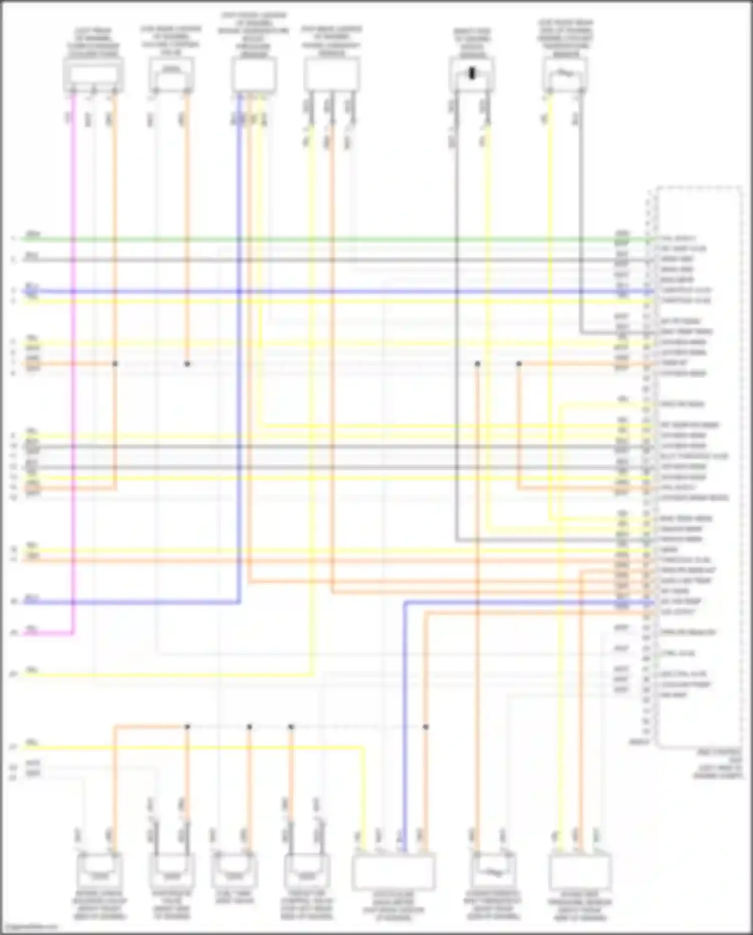 Wiring diagram suply int temp for MINI Cooper II facelift (2010-2015) (1 of 1)