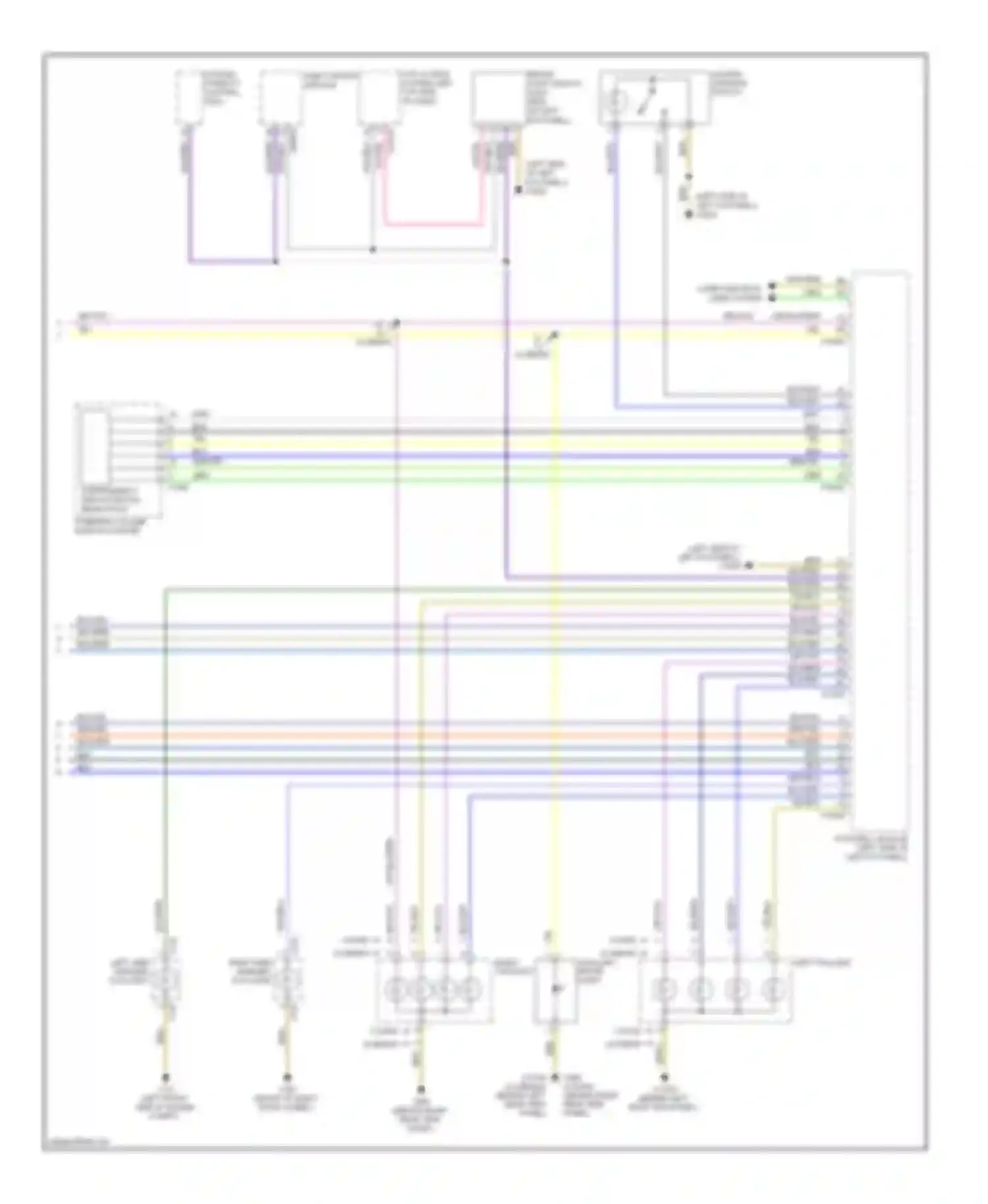 Cooper MINI II (2006-2010): Exterior lamps circuit, except convertible (2 of 2)