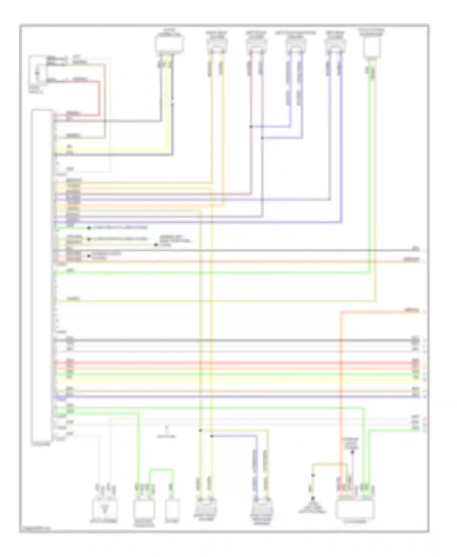 Cooper MINI II (2006-2010): Navigation circuit, except convertible with car communication computer/m-ask without amplifier (1 of 2)