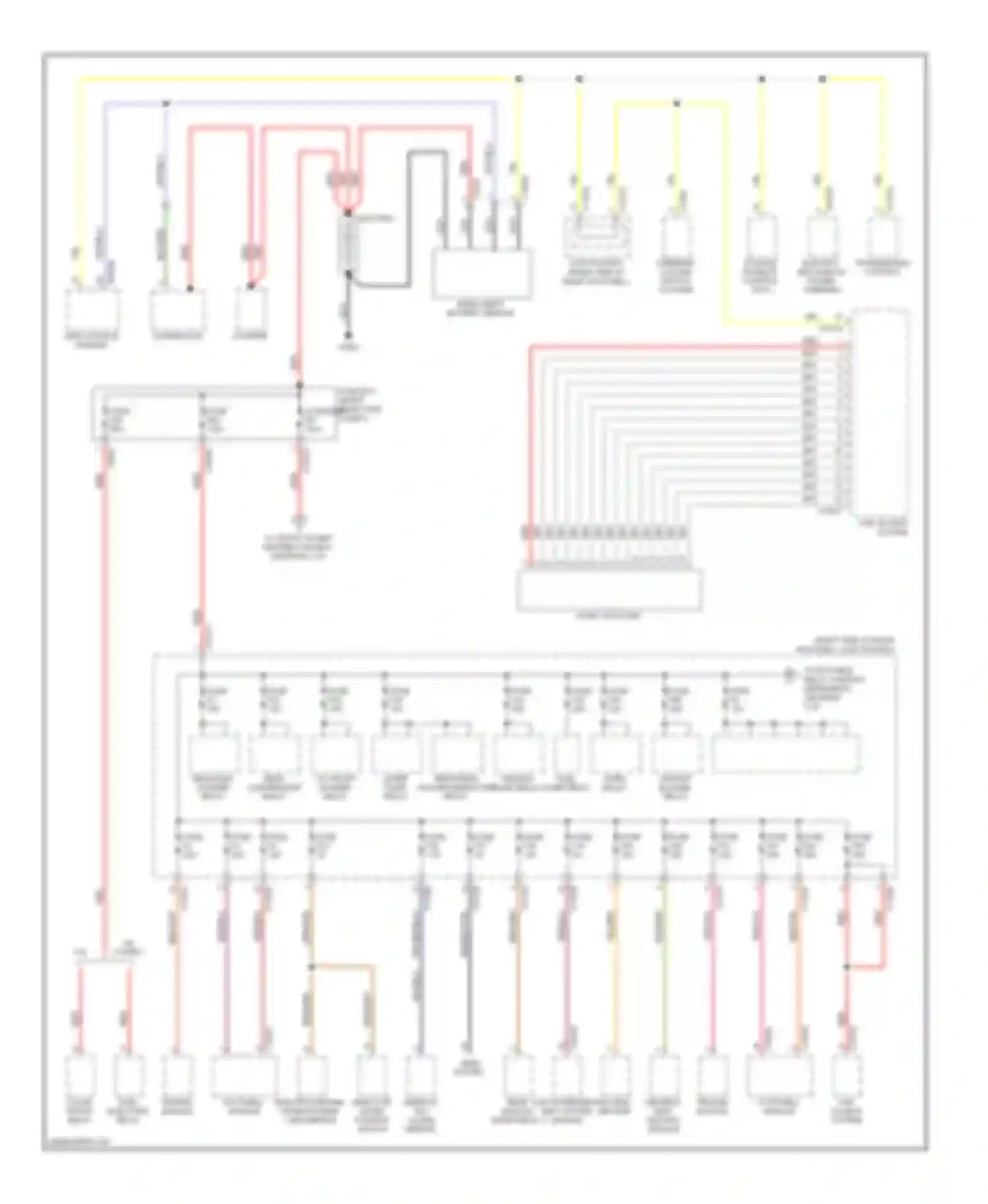 Cooper MINI II (2006-2010): Power distribution circuit, except convertible (1 of 3)