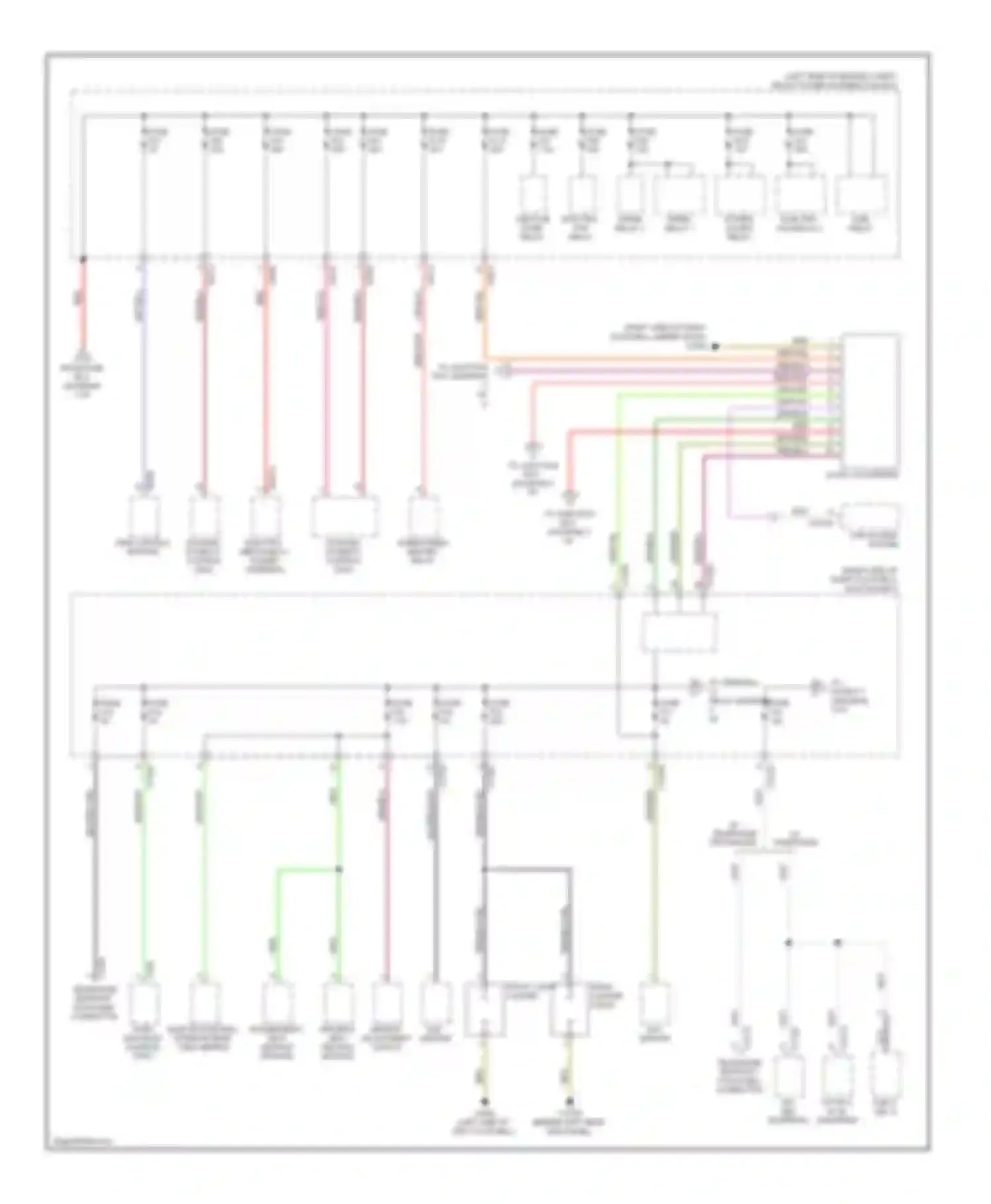 Cooper MINI II (2006-2010): Power distribution circuit, except convertible (2 of 3)
