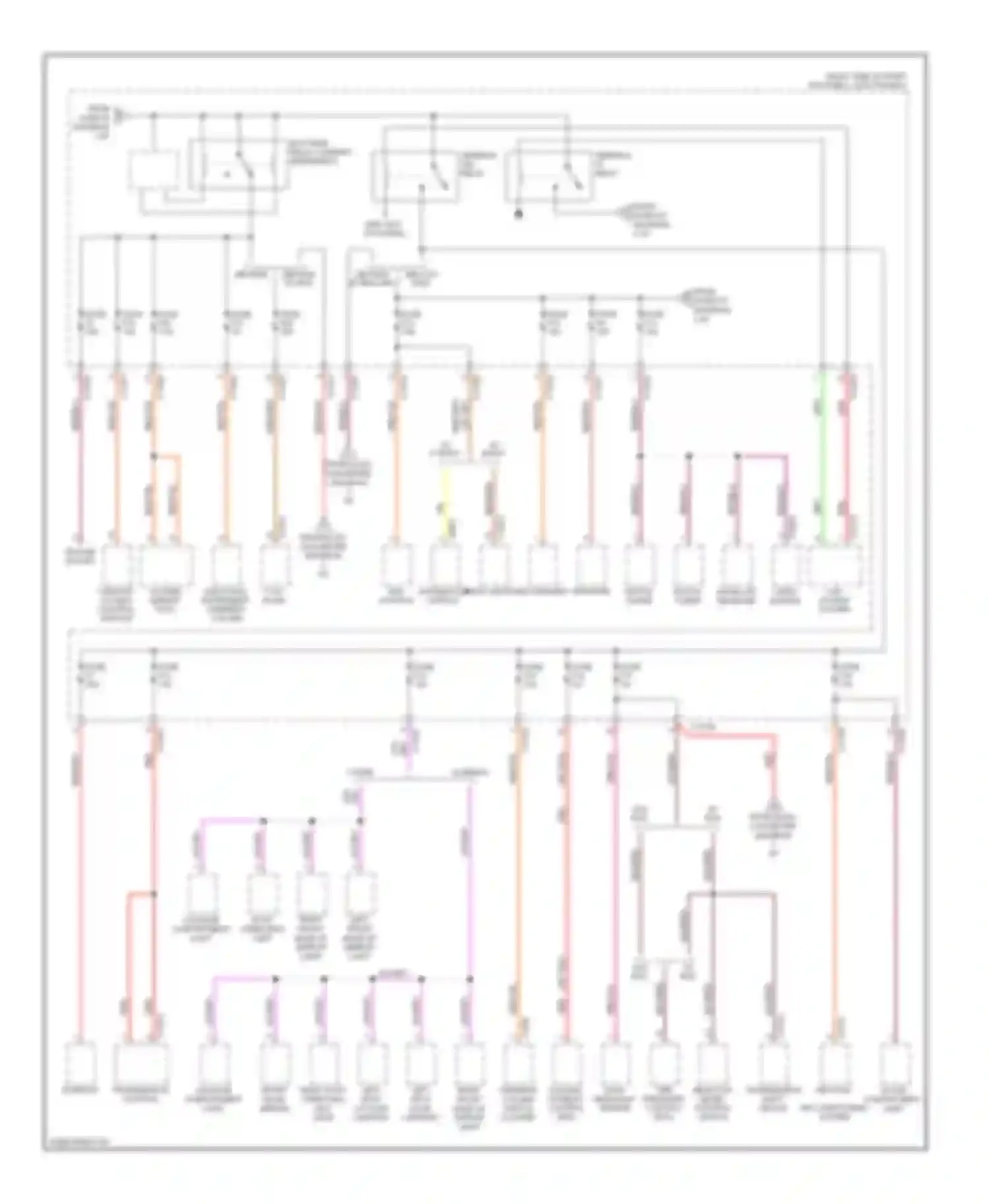 Cooper MINI II (2006-2010): Power distribution circuit, except convertible (3 of 3)