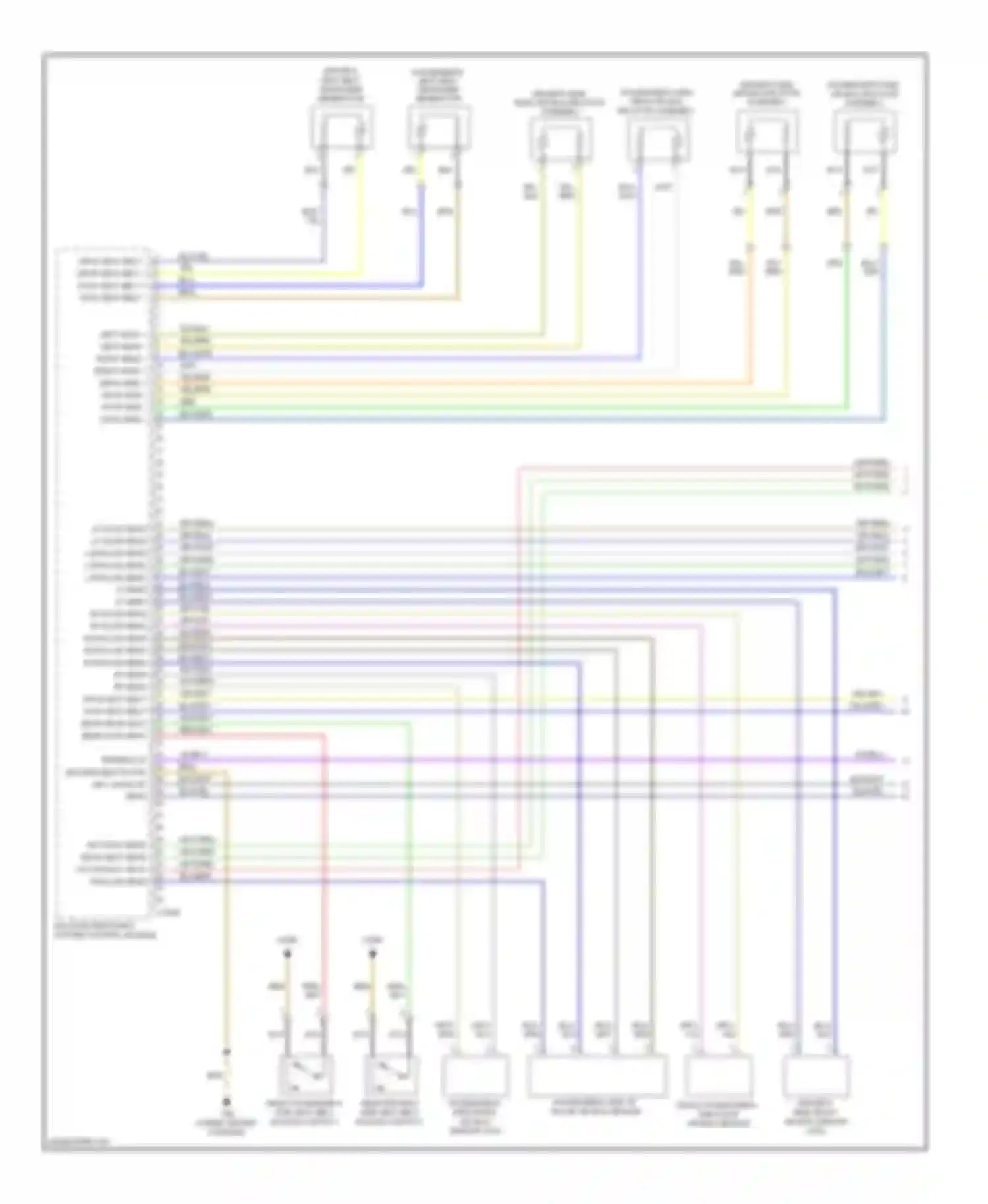 Cooper MINI II (2006-2010): Supplemental restraints circuit (1 of 2)