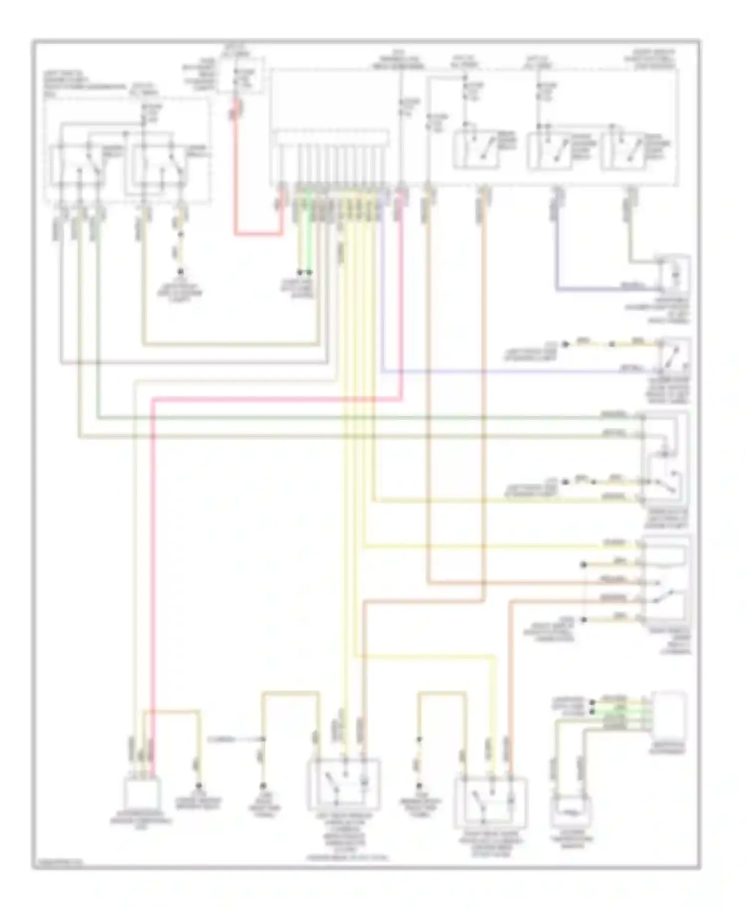 Cooper MINI II (2006-2010): Front & rear wiper/washer circuit, except convertible