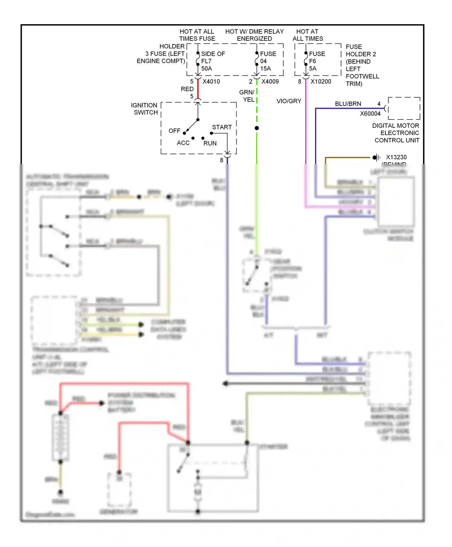 MINI Cooper II (2006-2010) a/t wiring diagram  (7 of 8)