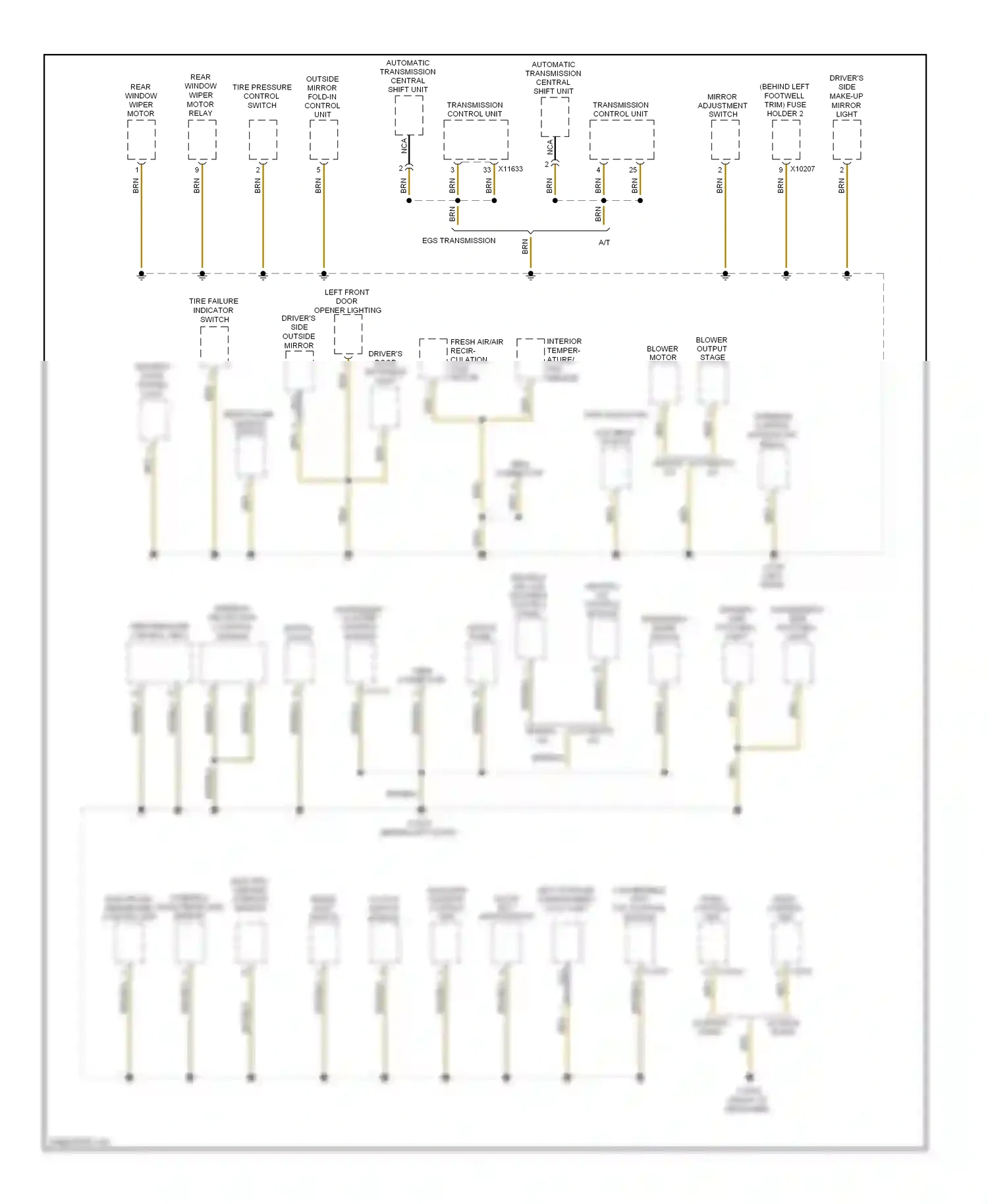 MINI Cooper II (2006-2010) a/t wiring diagram  (5 of 8)