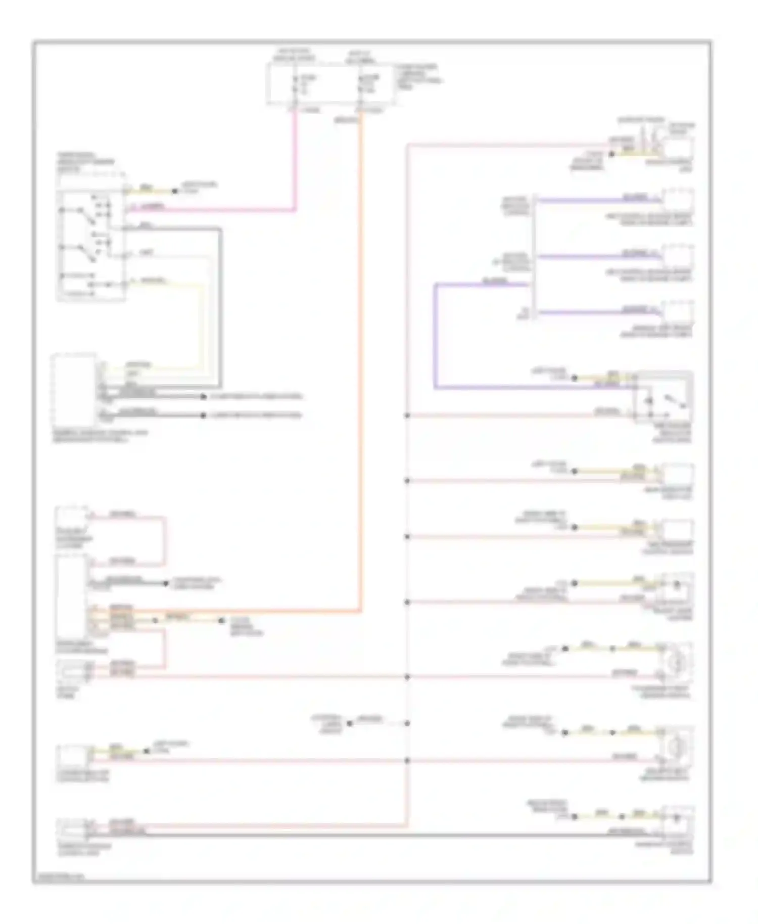 Wiring diagram auxiliary instrument cluster for MINI Cooper II (2006-2010) (4 of 4)