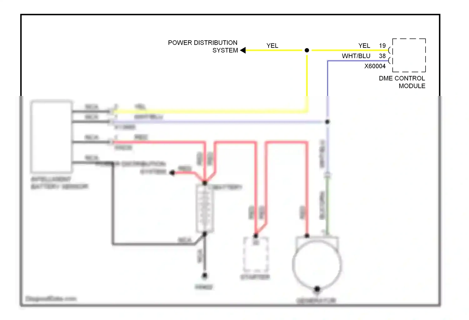 MINI Cooper II (2006-2010) battery wiring diagram  (2 of 6)