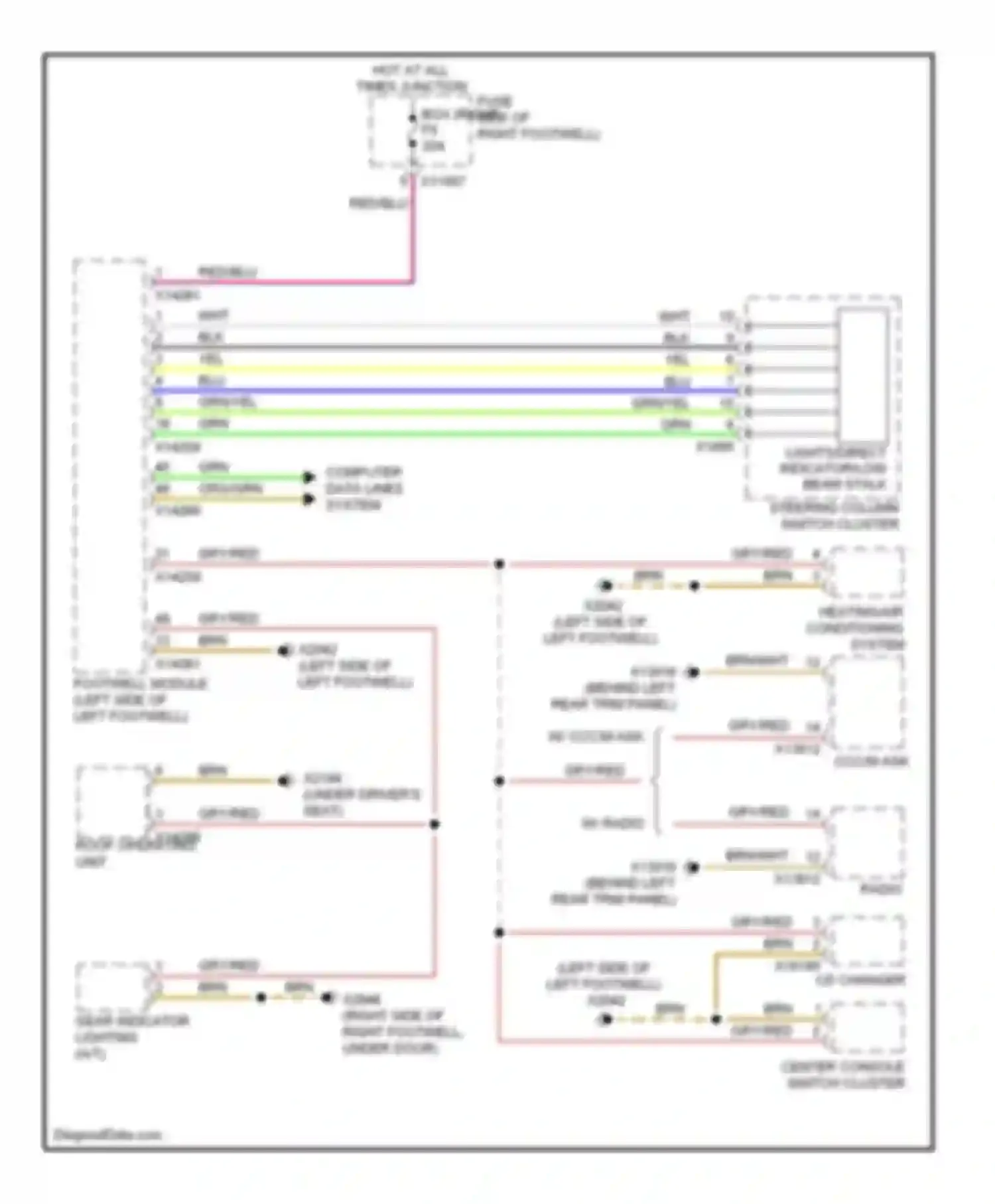 Wiring diagram brn/wht for MINI Cooper II (2006-2010) (4 of 30)