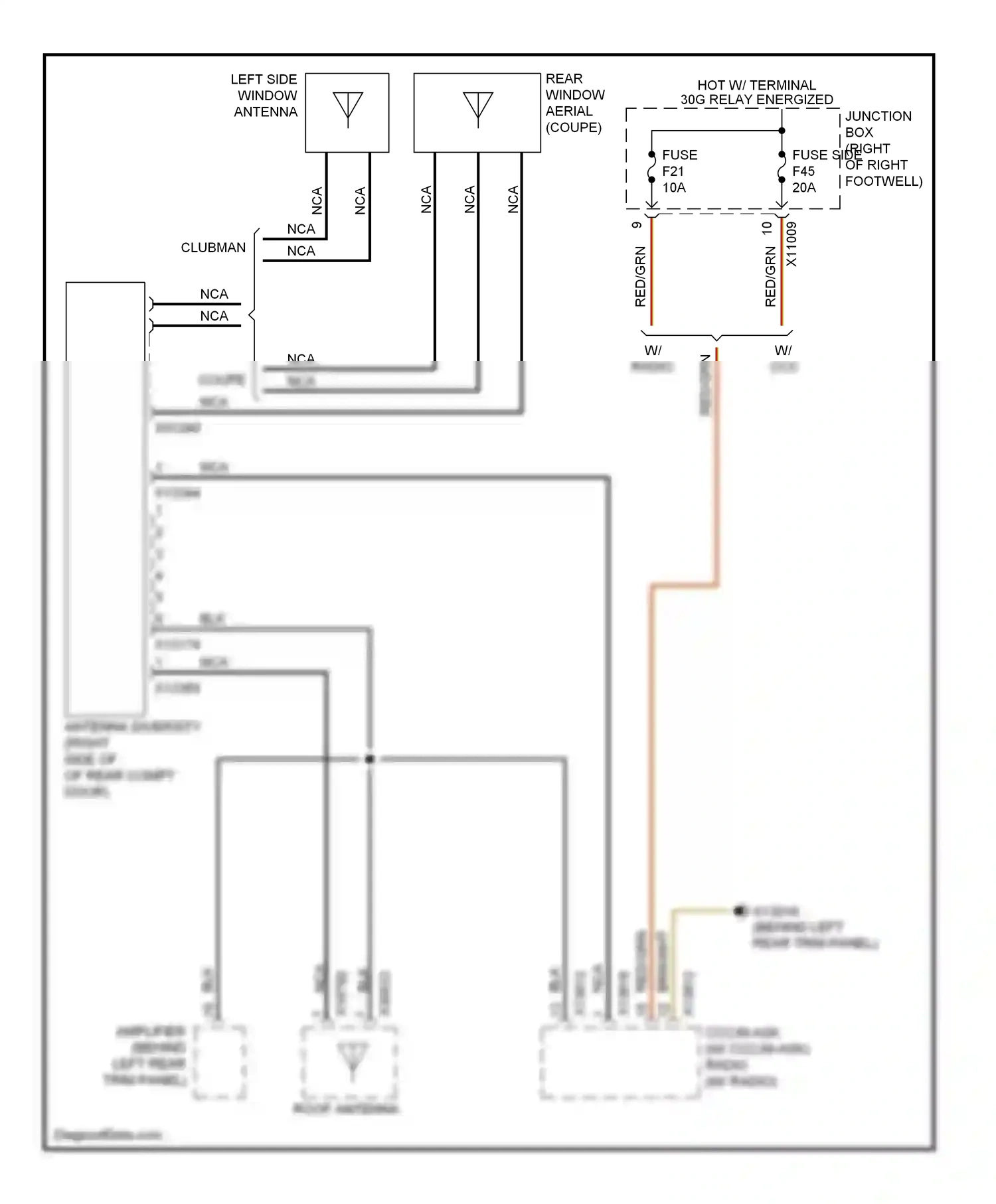 MINI Cooper II (2006-2010) coupe wiring diagram  (5 of 9)