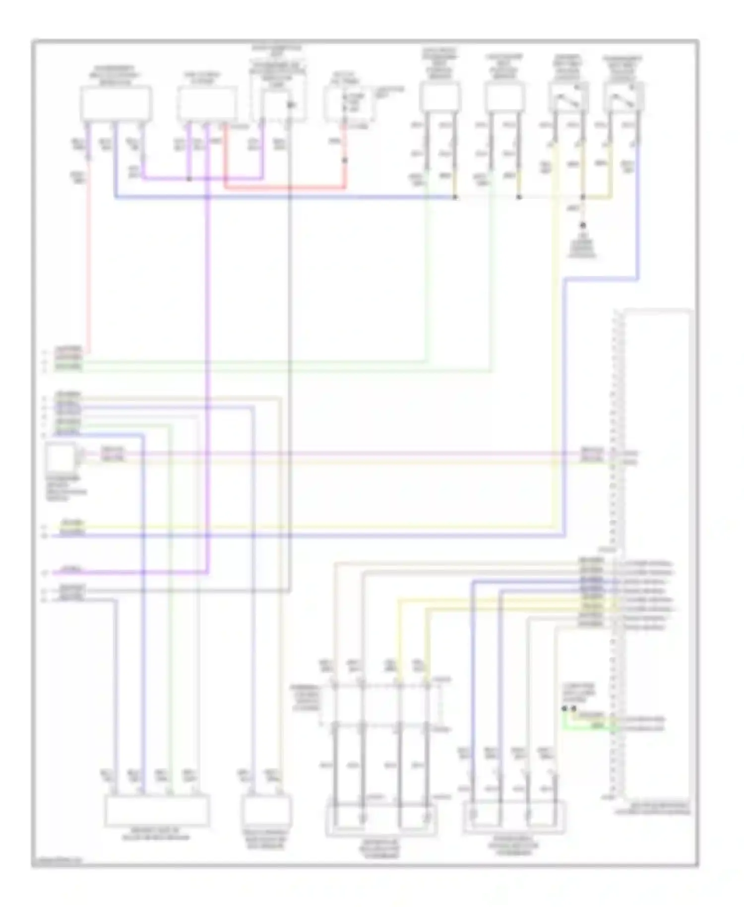 Wiring diagram driver's side b-pillar air bag sensor for MINI Cooper II (2006-2010) (1 of 1)