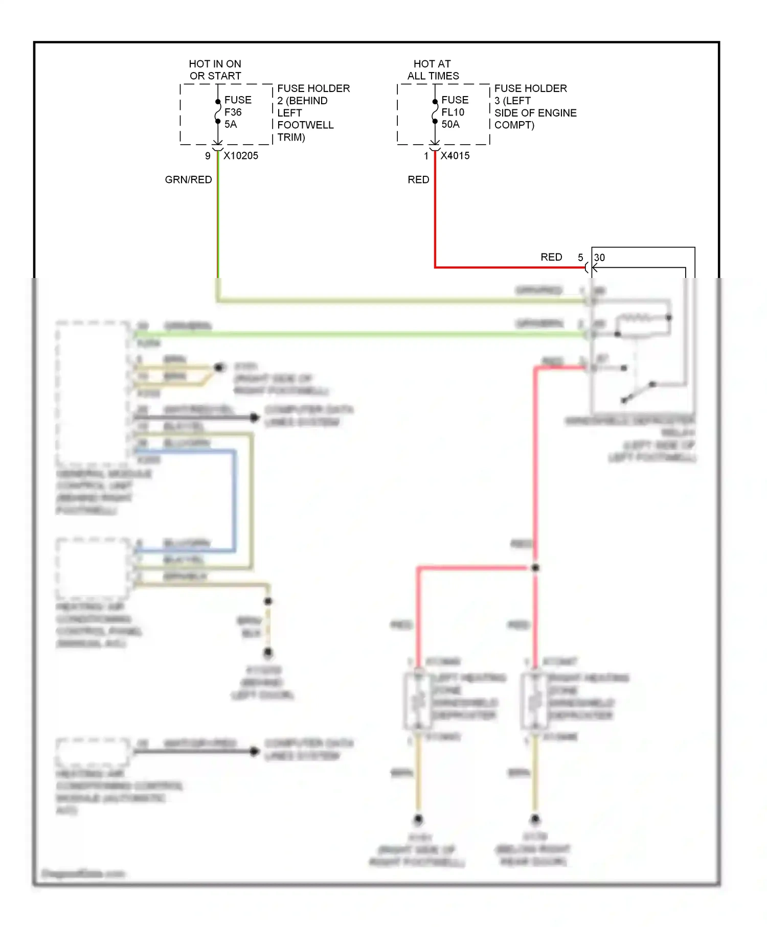 MINI Cooper II (2006-2010) fuse wiring diagram  (22 of 97)