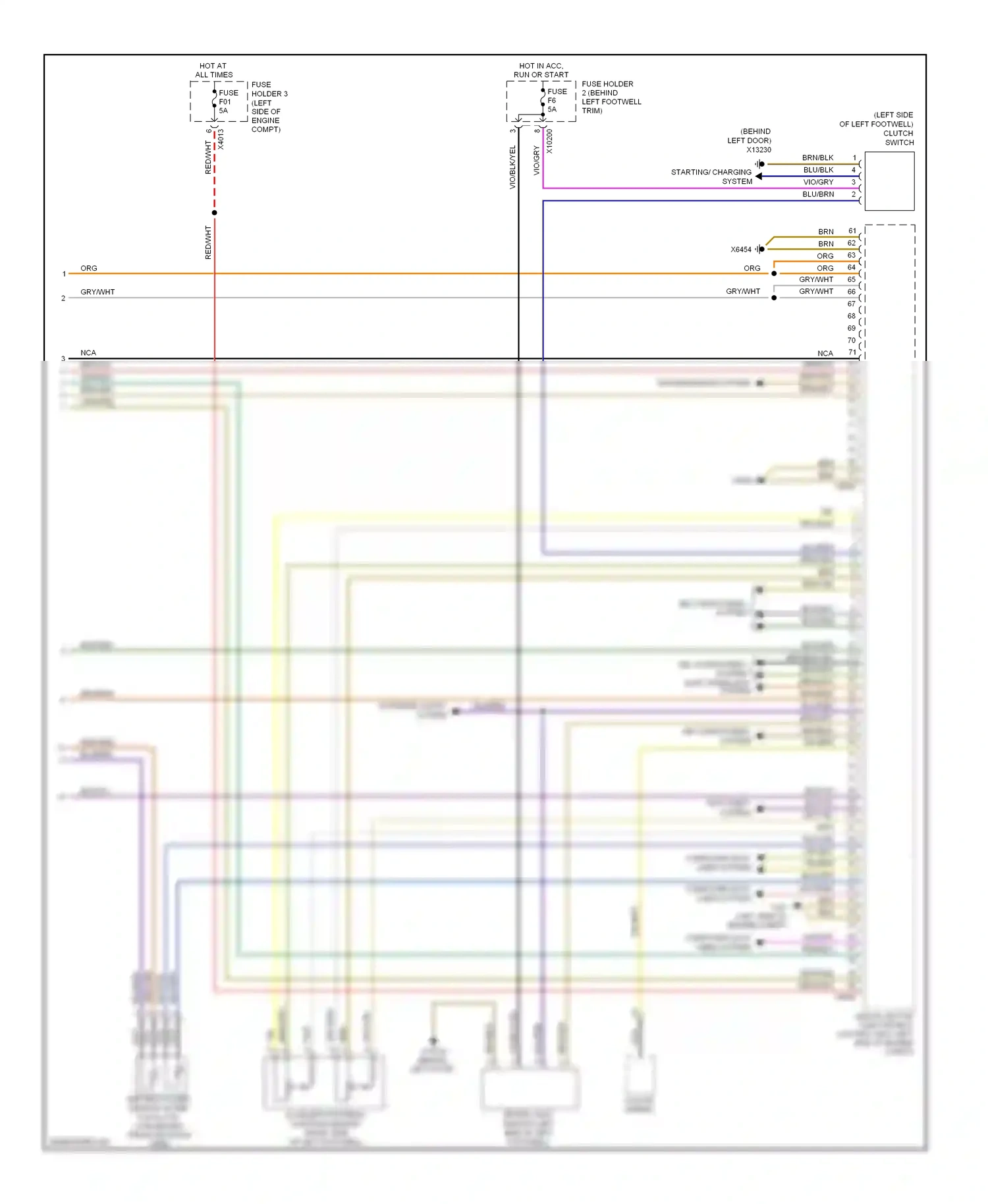 MINI Cooper II (2006-2010) fuse wiring diagram  (77 of 97)