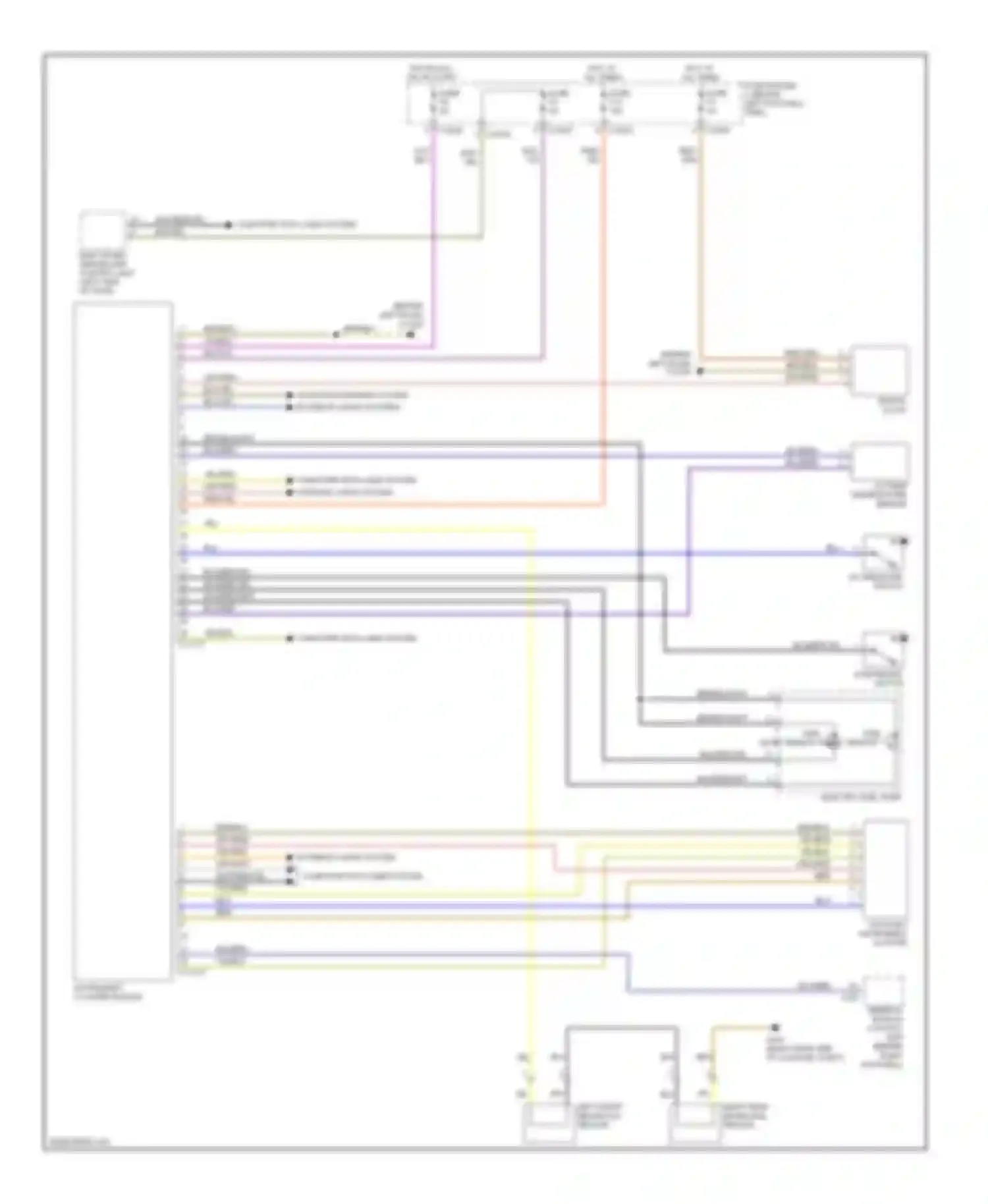 Wiring diagram hand brake switch for MINI Cooper II (2006-2010) (1 of 1)