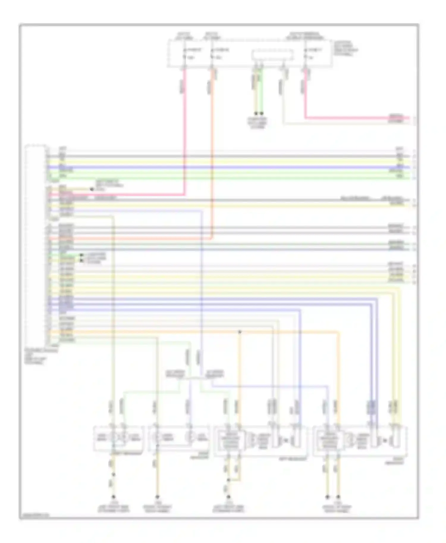Wiring diagram high beam for MINI Cooper II (2006-2010) (2 of 2)