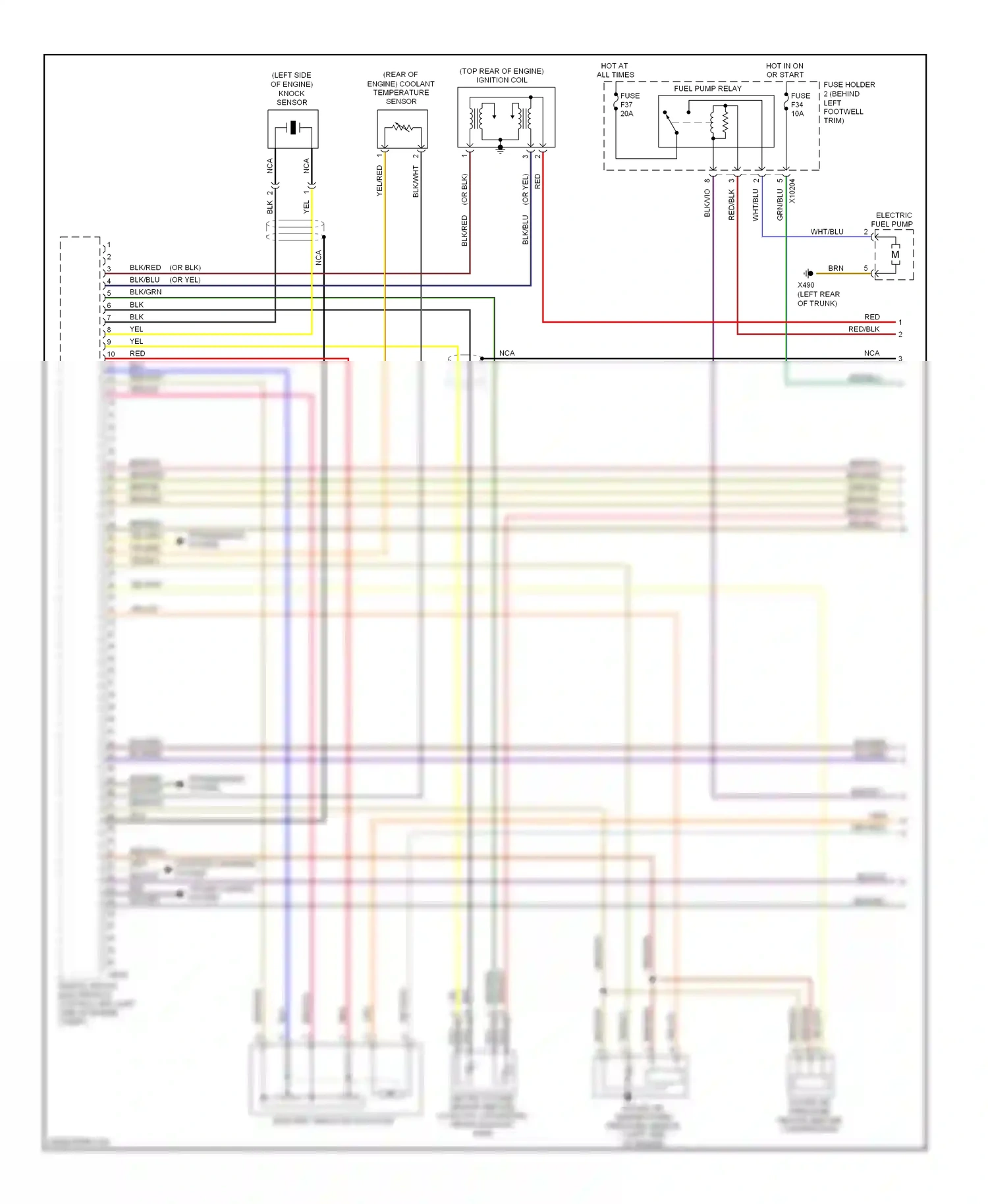 MINI Cooper II (2006-2010) intake air pressure sensor (before compressor) wiring diagram  (1 of 1)