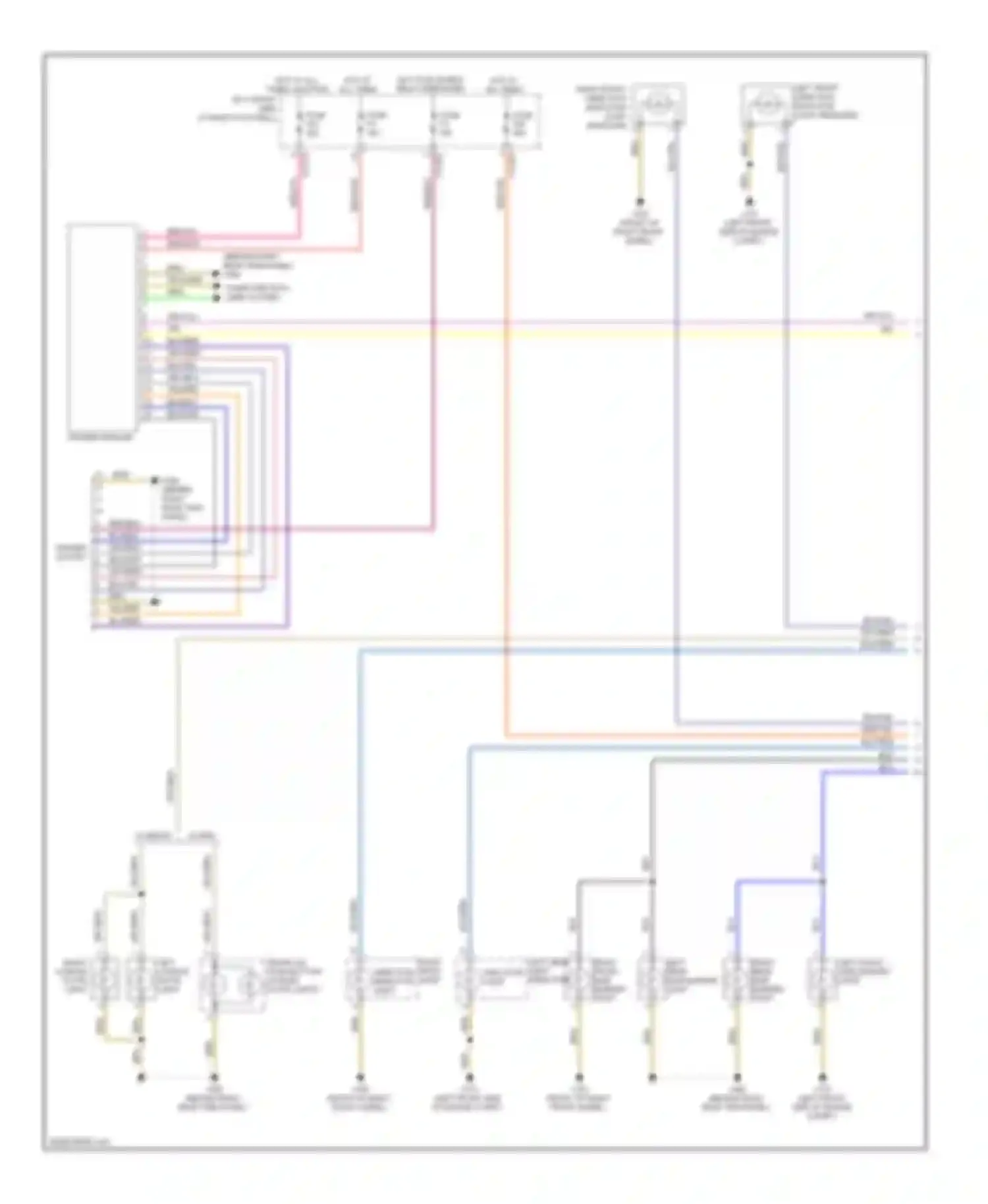 Wiring diagram left front side marker light for MINI Cooper II (2006-2010) (1 of 1)
