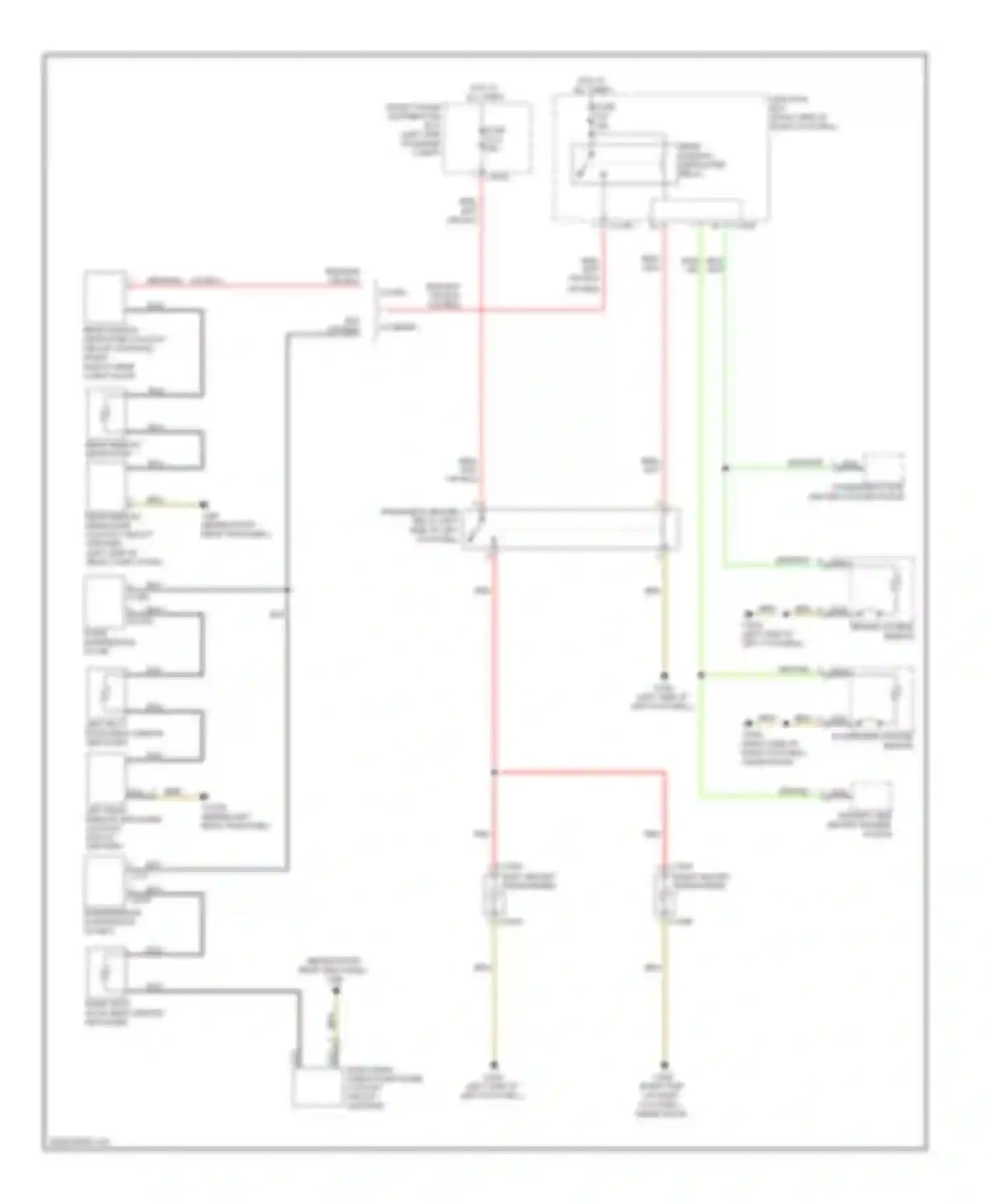 Wiring diagram left heated windscreen for MINI Cooper II (2006-2010) (1 of 1)