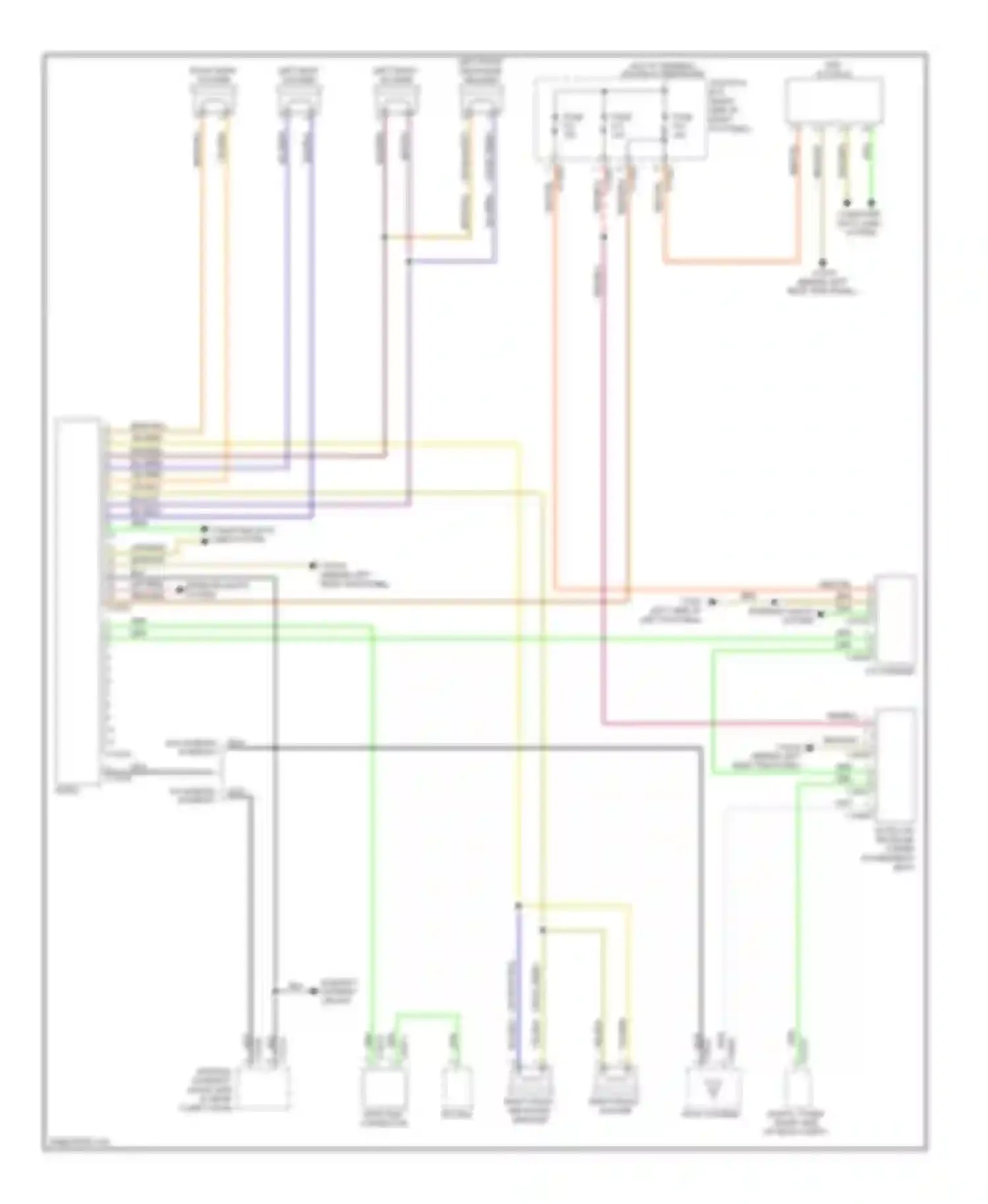 Wiring diagram left rear woofer for MINI Cooper II (2006-2010) (6 of 6)