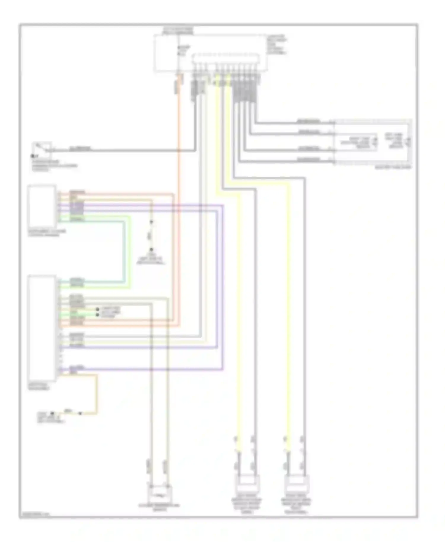 Wiring diagram left tank half fuel level sensor for MINI Cooper II (2006-2010) (1 of 1)