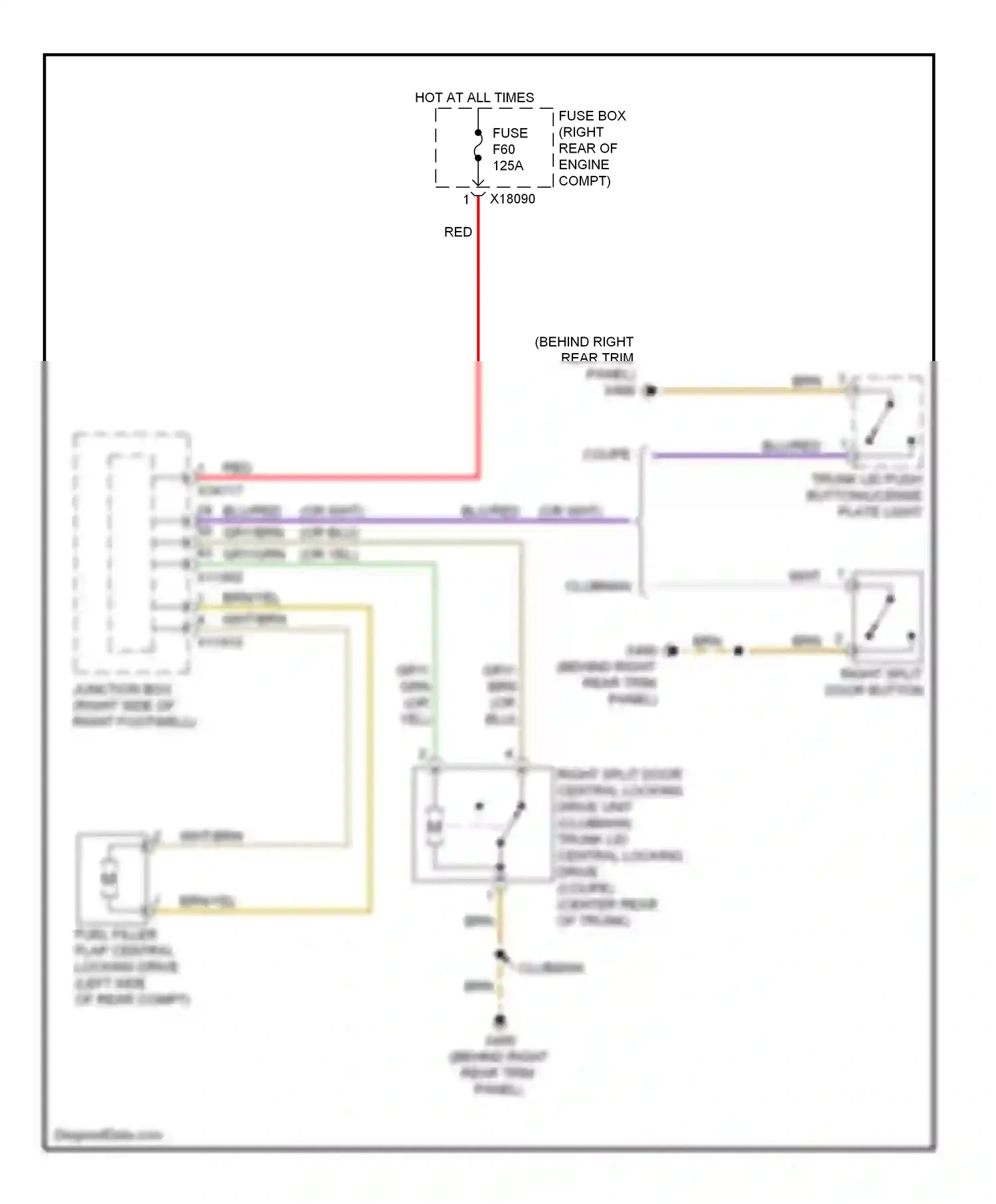 MINI Cooper II (2006-2010) (or blu) wiring diagram  (3 of 4)