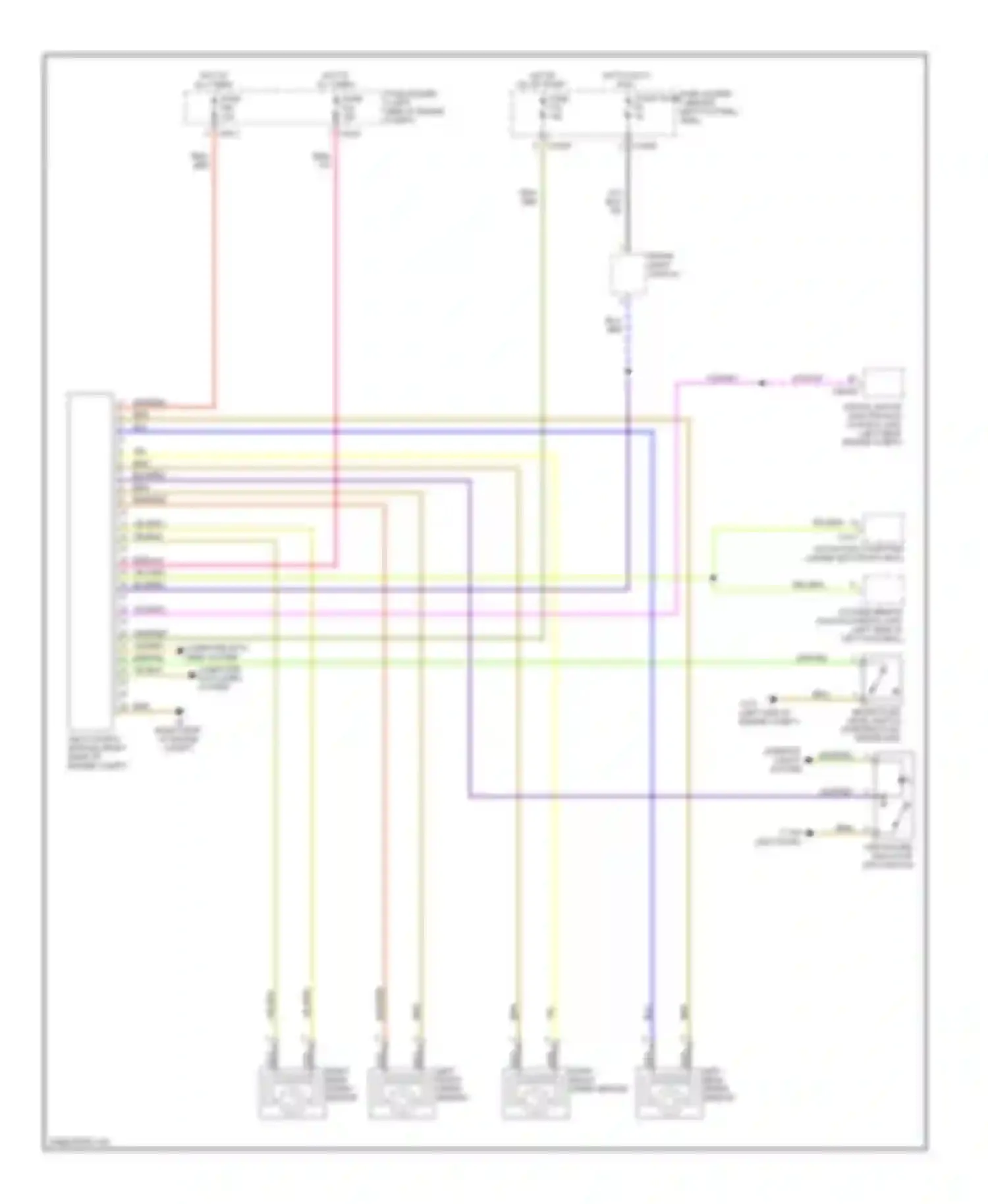 Wiring diagram right front speed sensor for MINI Cooper II (2006-2010) (2 of 3)
