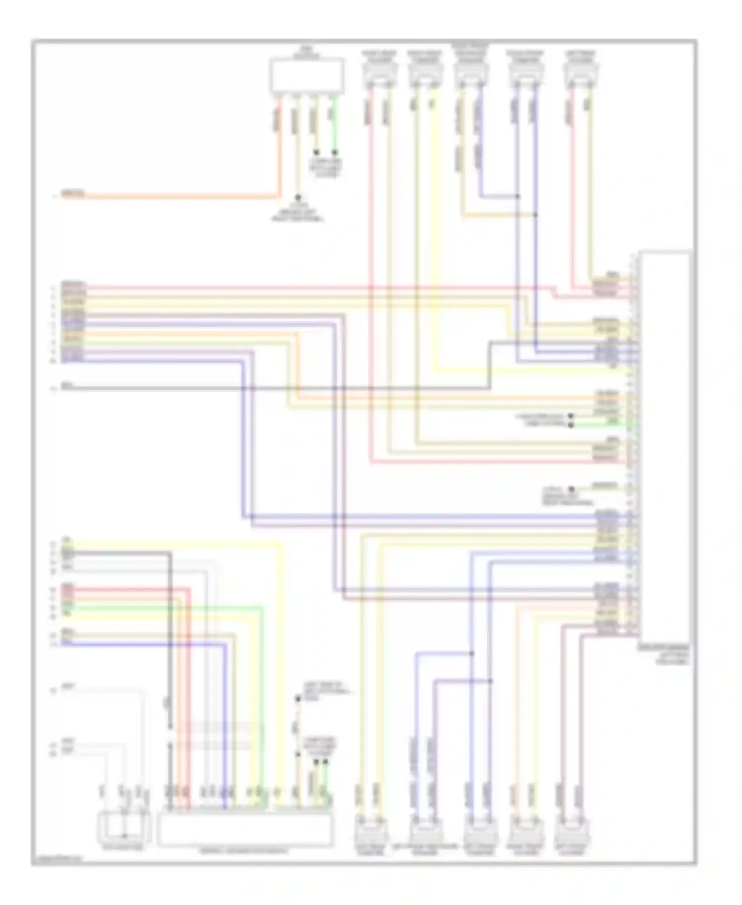 Wiring diagram right front tweeter for MINI Cooper II (2006-2010) (1 of 3)