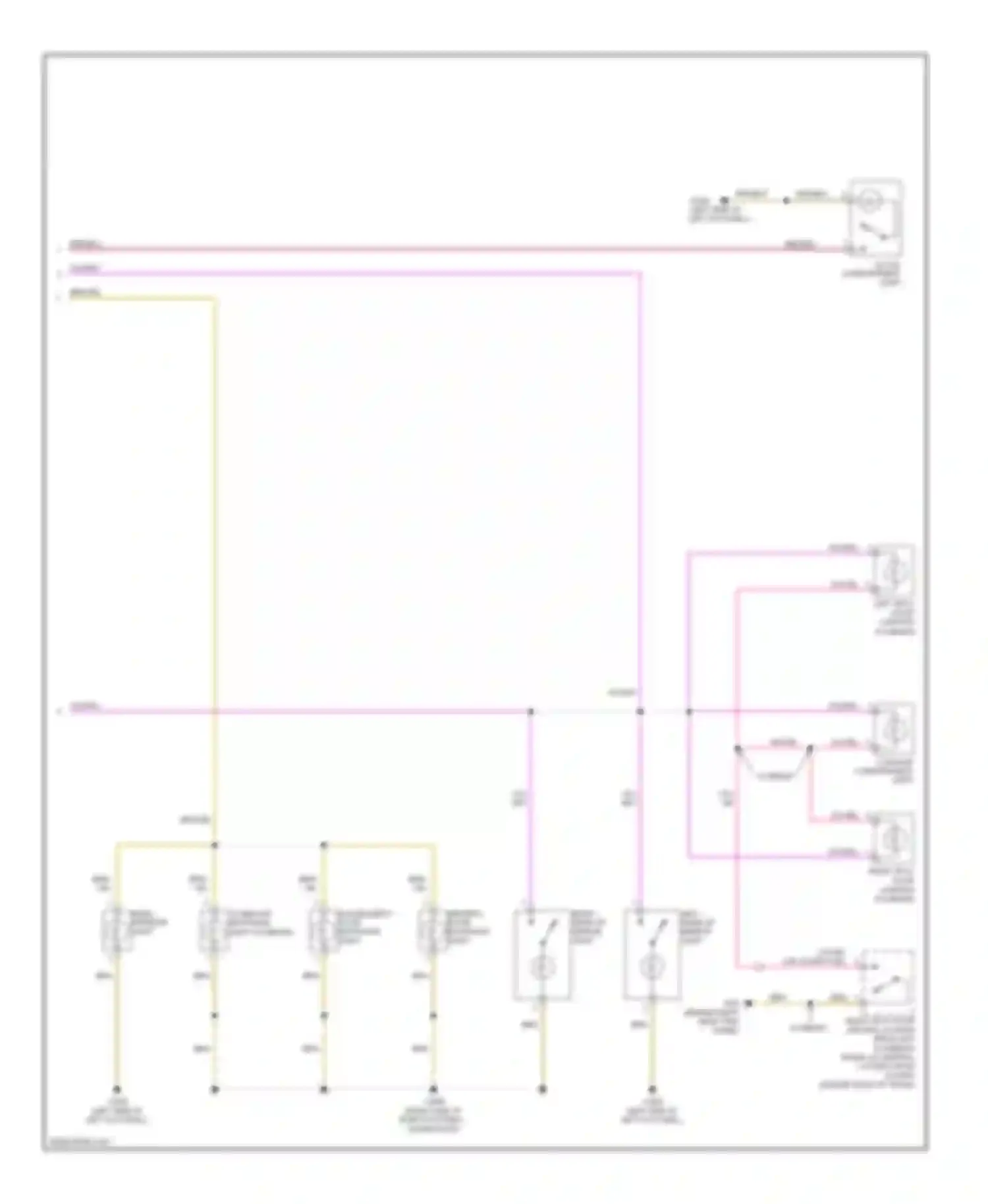 Wiring diagram right make-up mirror light for MINI Cooper II (2006-2010) (1 of 1)