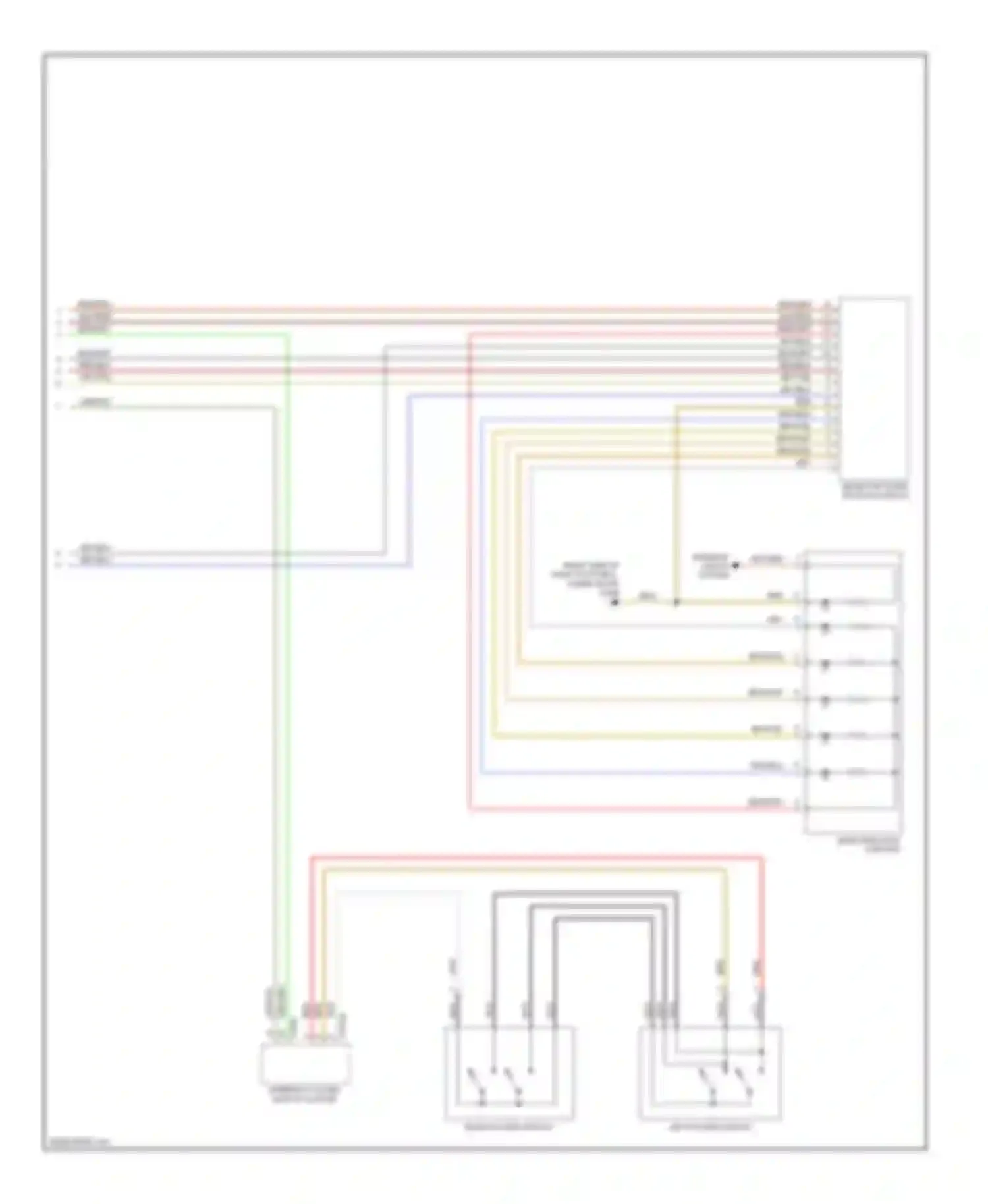 Wiring diagram right rocker switch for MINI Cooper II (2006-2010) (1 of 2)