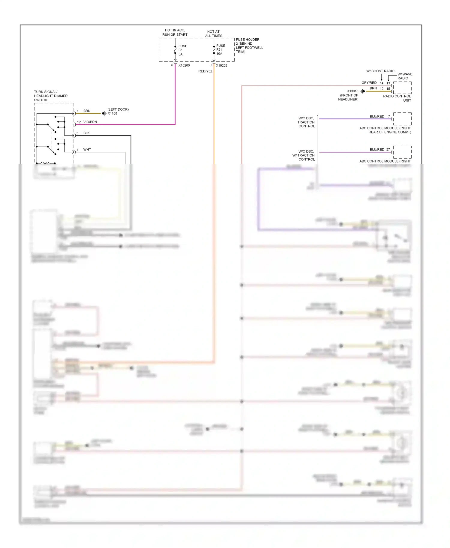 MINI Cooper II (2006-2010) w/ dsc wiring diagram  (7 of 8)