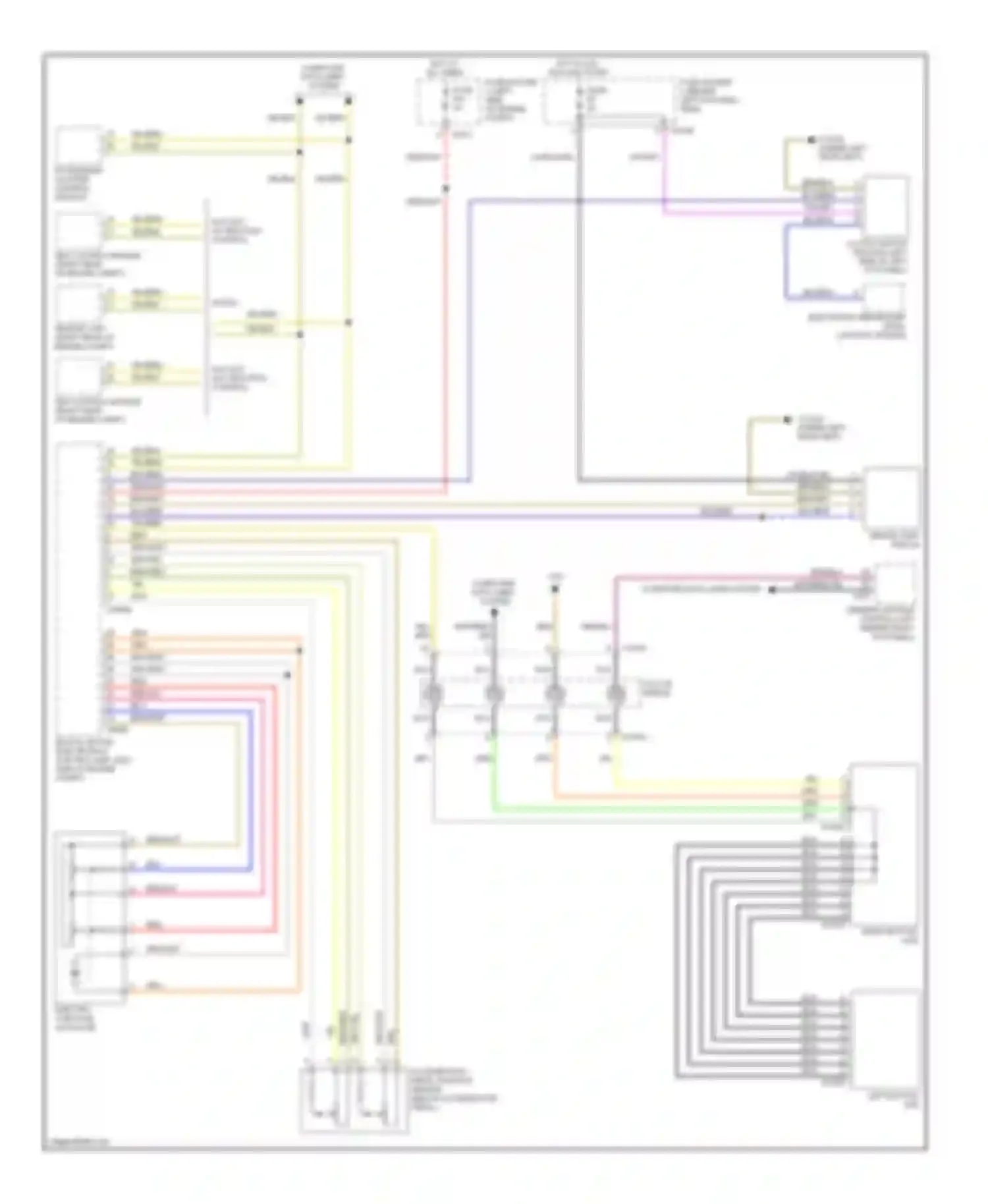 Wiring diagram w/o dsc, w/ traction control for MINI Cooper II (2006-2010) (1 of 6)
