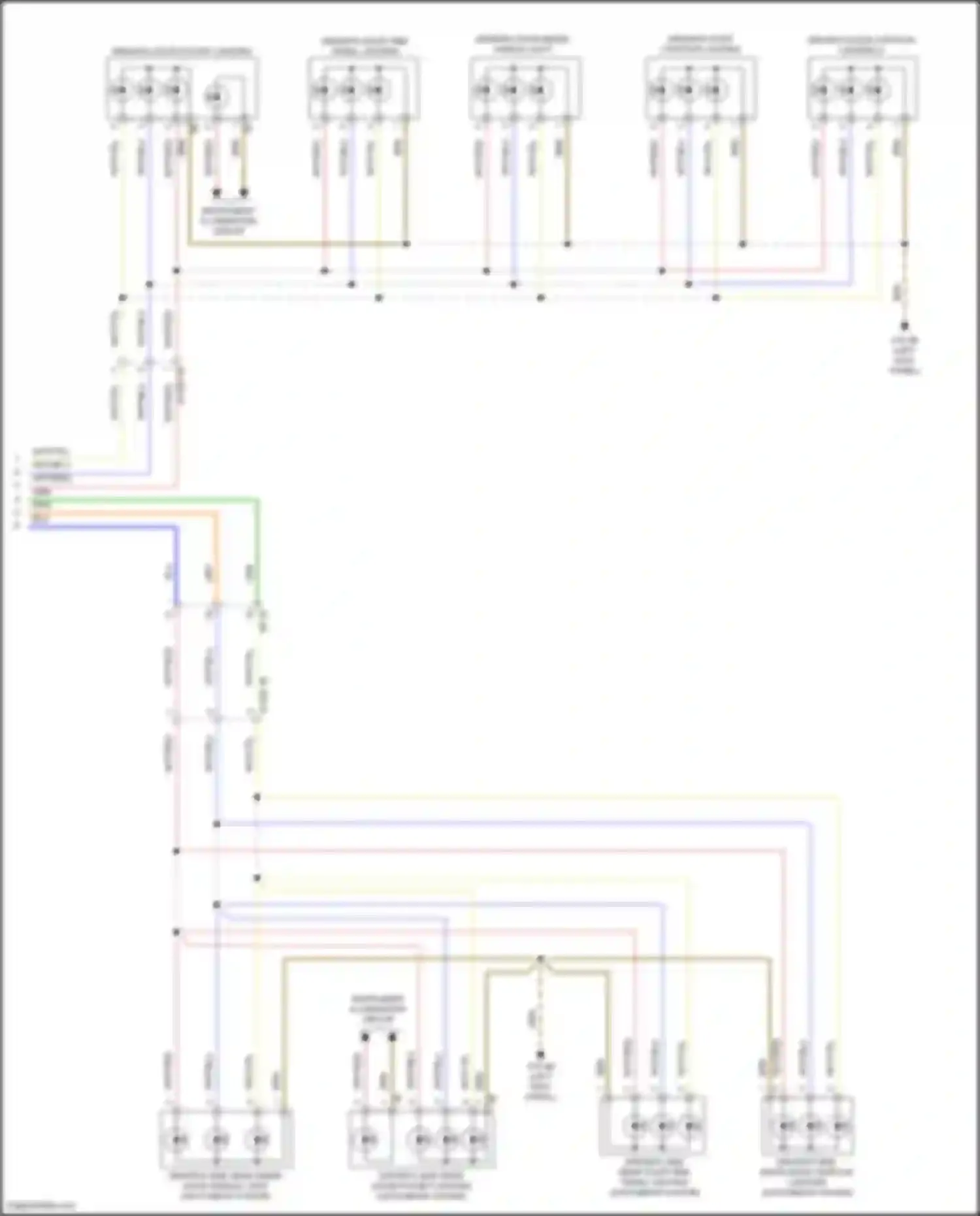 Wiring diagram driver's door contour lighting for MINI Cooper III facelift 2 (2021-2024) (1 of 2)