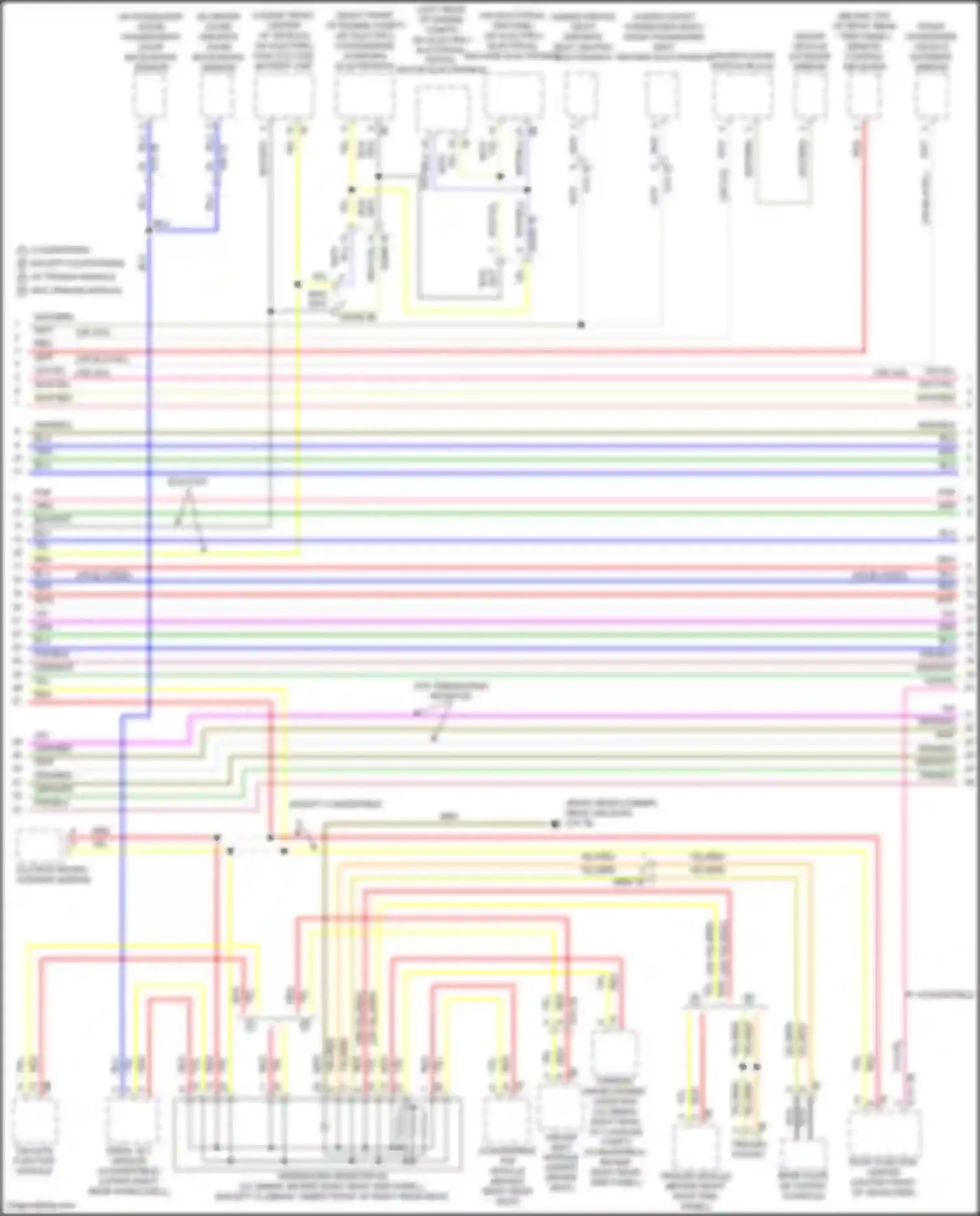 Wiring diagram passenger's door microwave sensor for MINI Cooper III facelift 2 (2021-2024) (3 of 5)