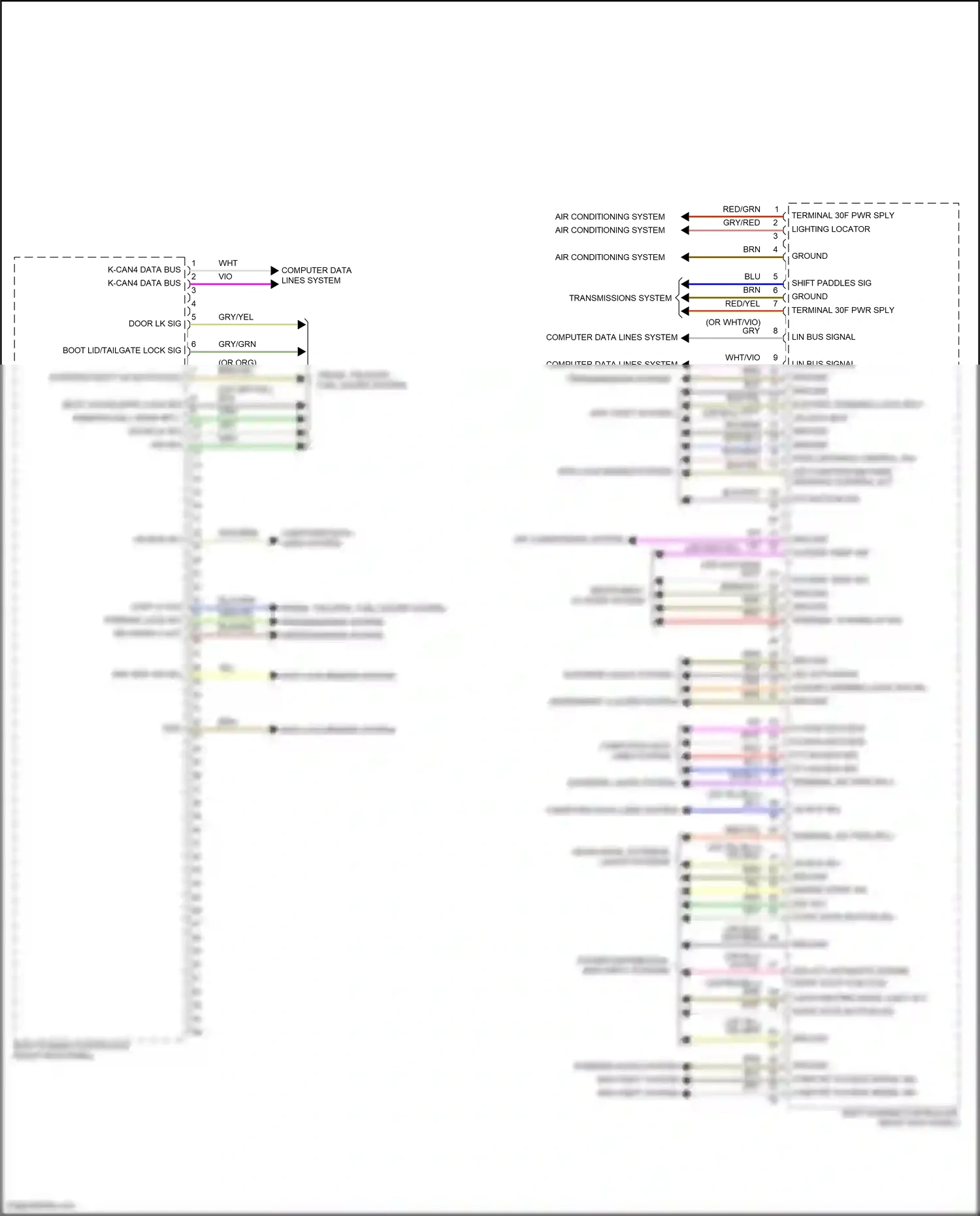 MINI Cooper III facelift (2018-2021) dtc button sig wiring diagram  (1 of 1)
