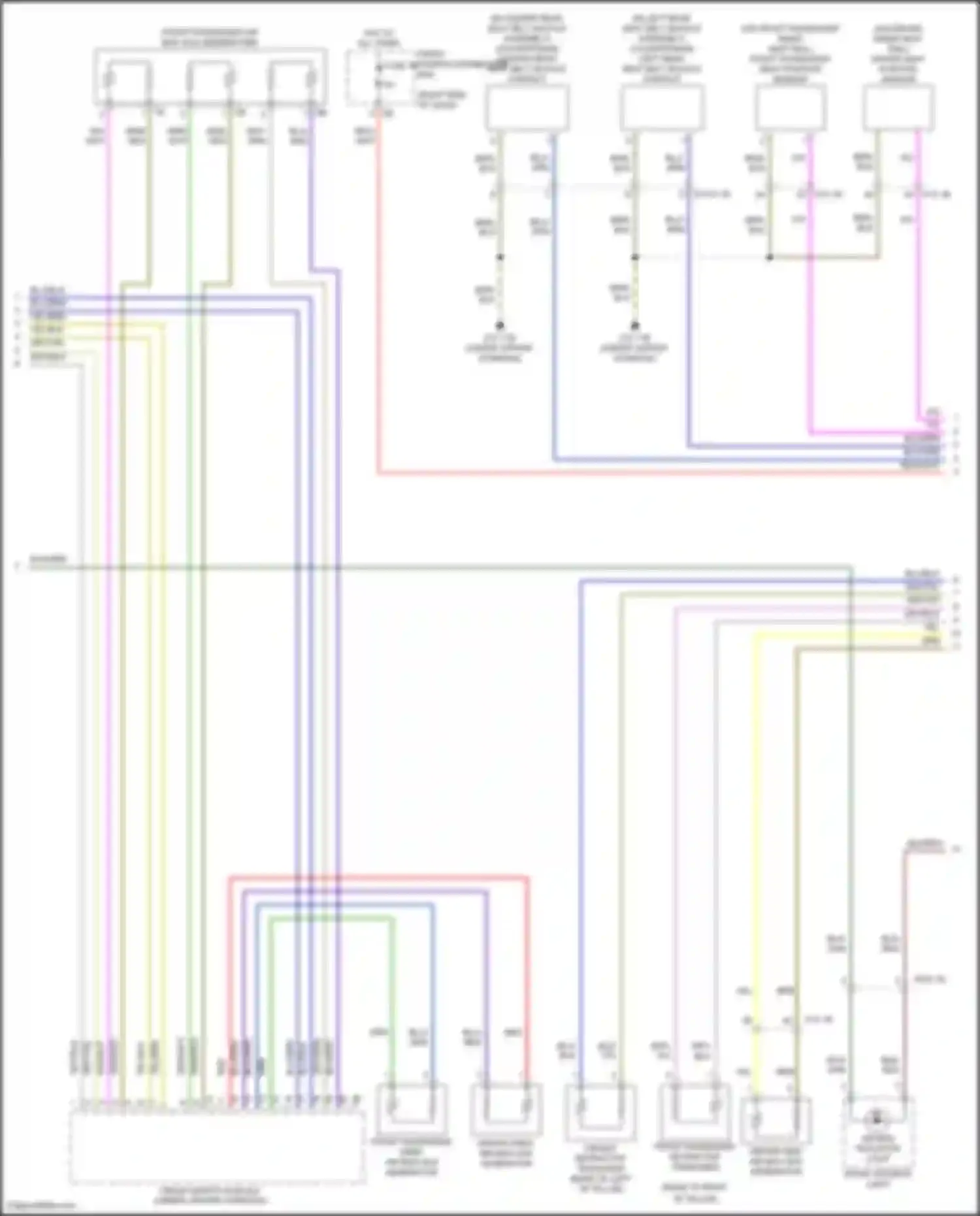 Wiring diagram front passenger seat position sensor for MINI Cooper III facelift (2018-2021) (2 of 2)