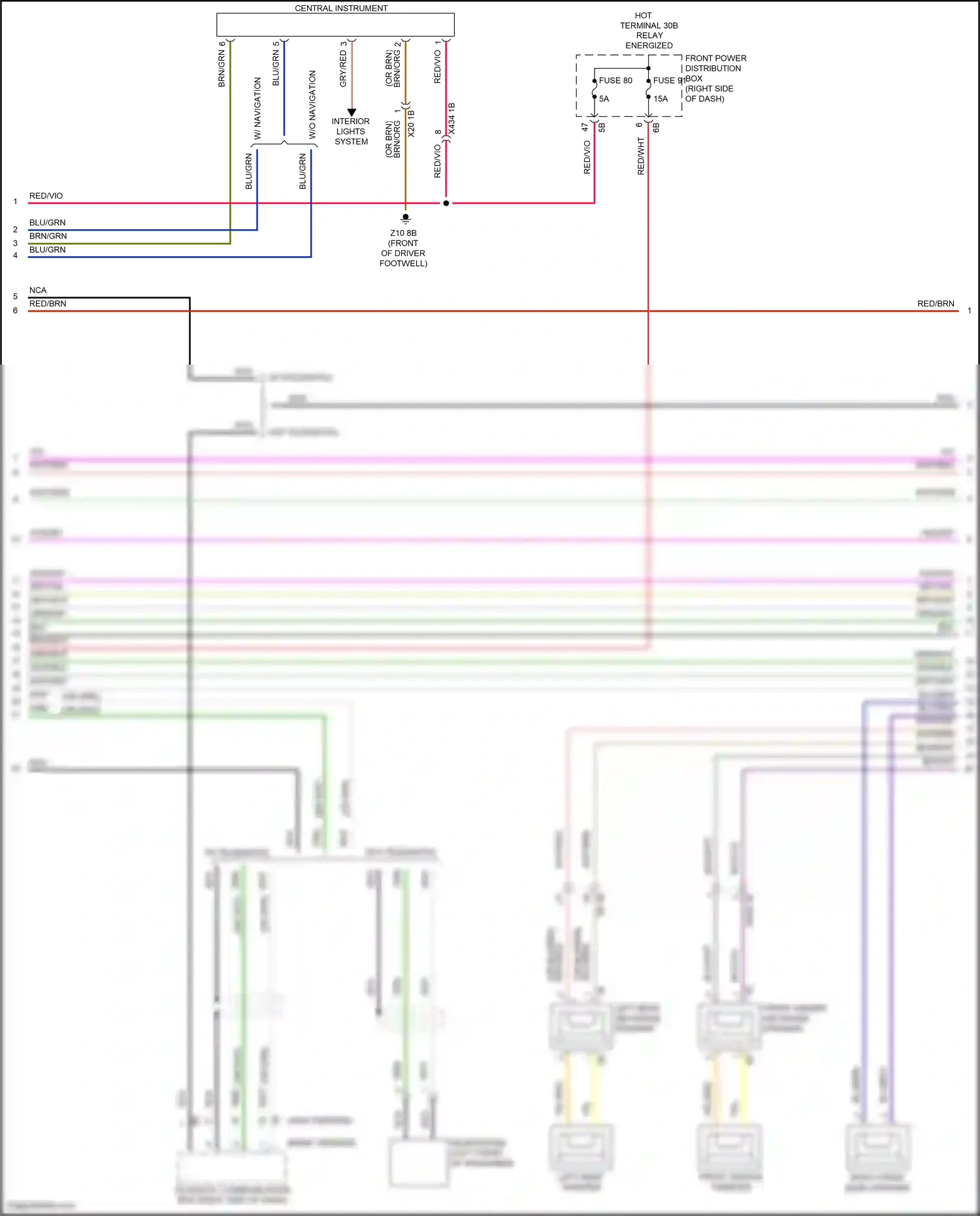 MINI Cooper III facelift (2018-2021) grn/wht wiring diagram  (8 of 15)