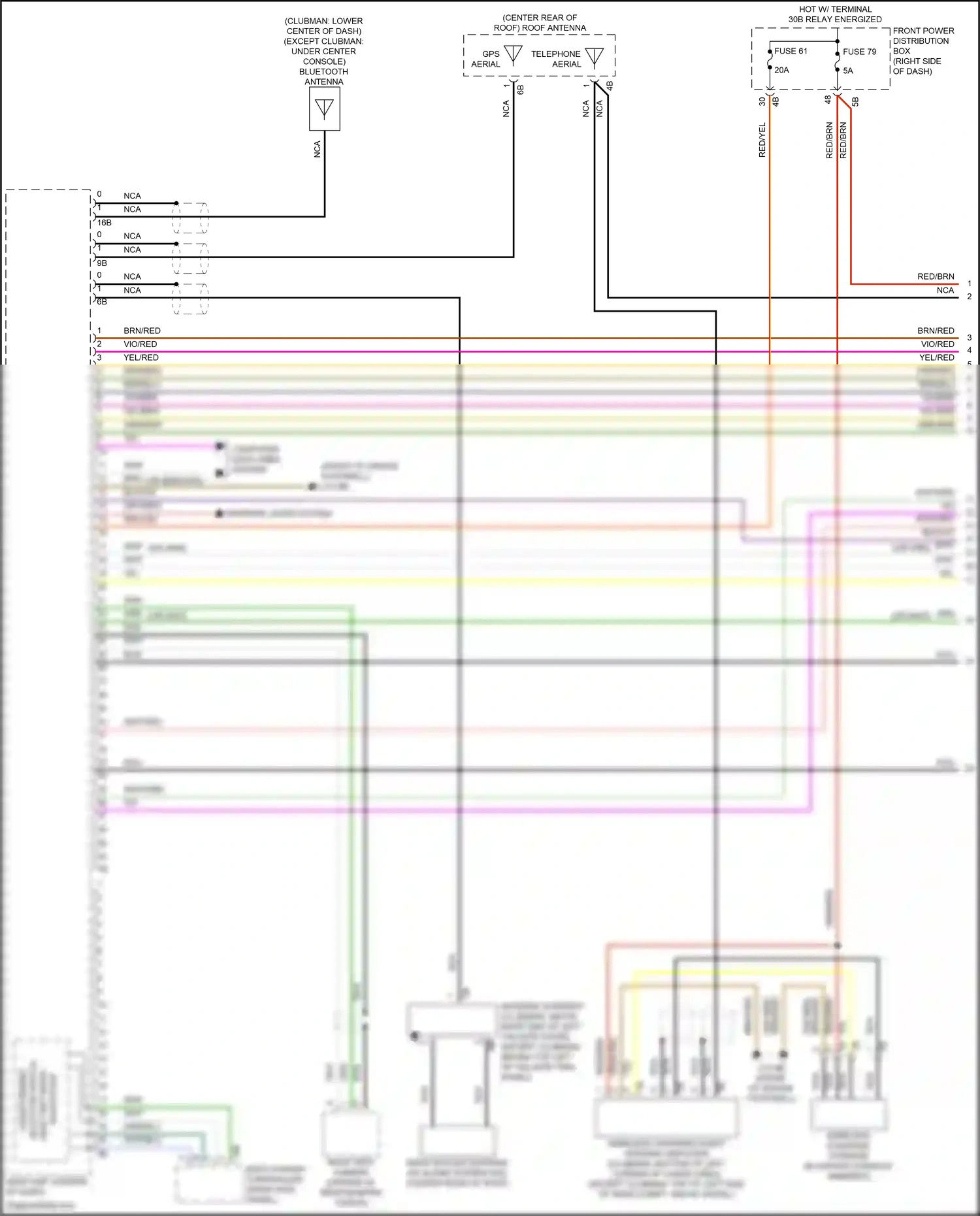 MINI Cooper III facelift (2018-2021) hot w/ terminal wiring diagram  (5 of 32)