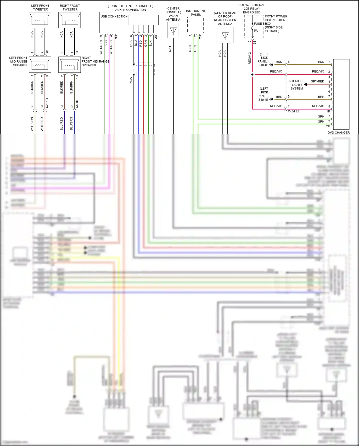 MINI Cooper III facelift (2018-2021) left front tweeter wiring diagram  (2 of 8)