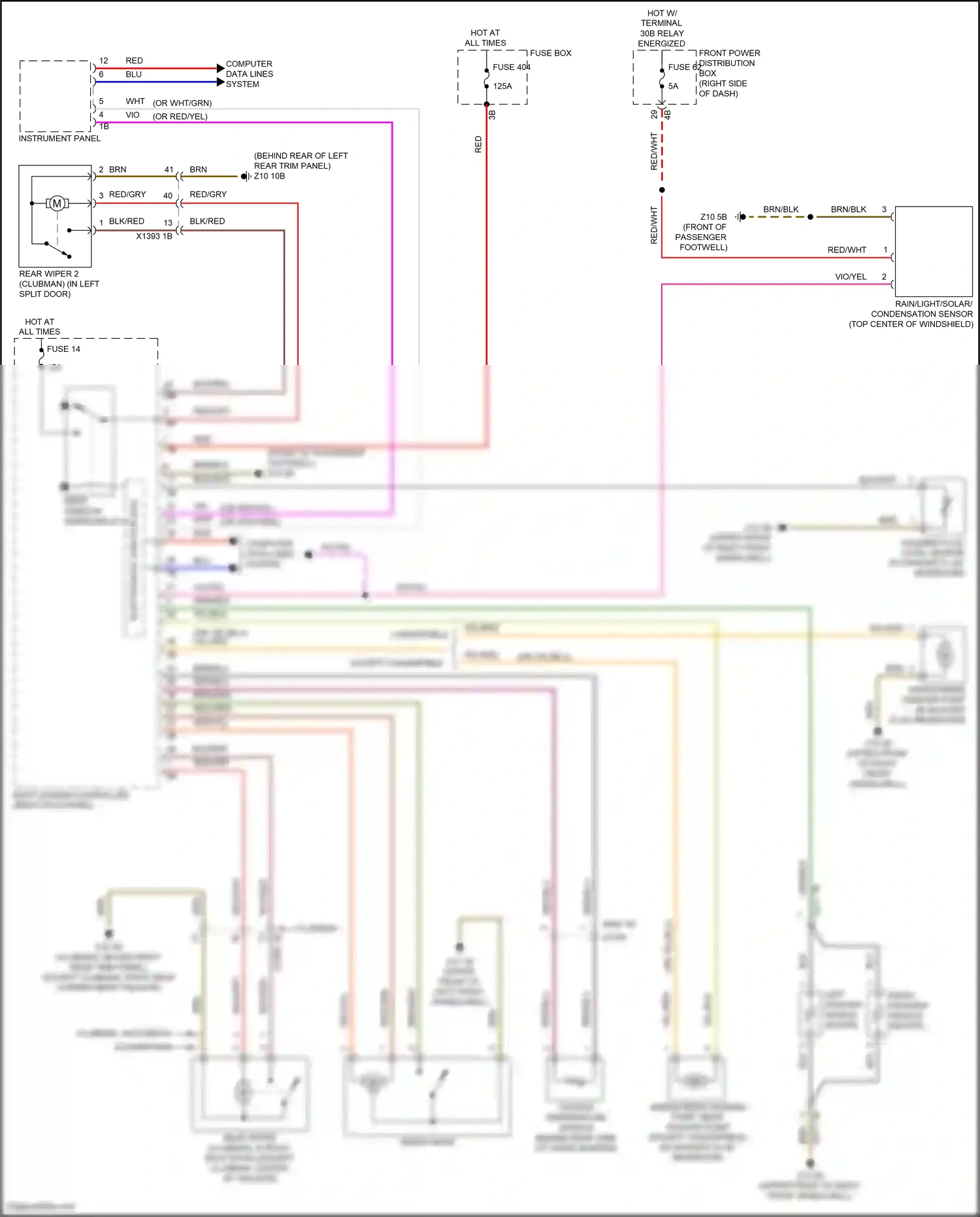 MINI Cooper III facelift (2018-2021) red/wht wiring diagram  (34 of 42)
